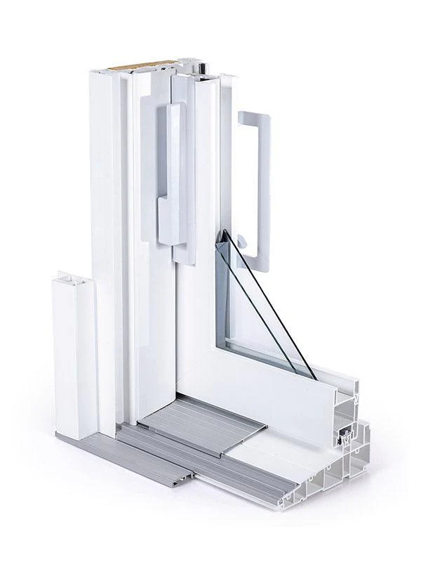 2 Panel Sliding White Patio Door (Custom) - Image 4