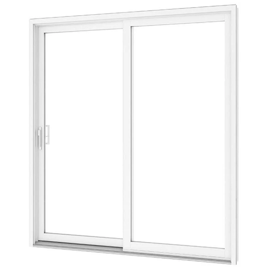 2 Panel Sliding White Patio Door (Raise & Lower Blinds) - Image 7