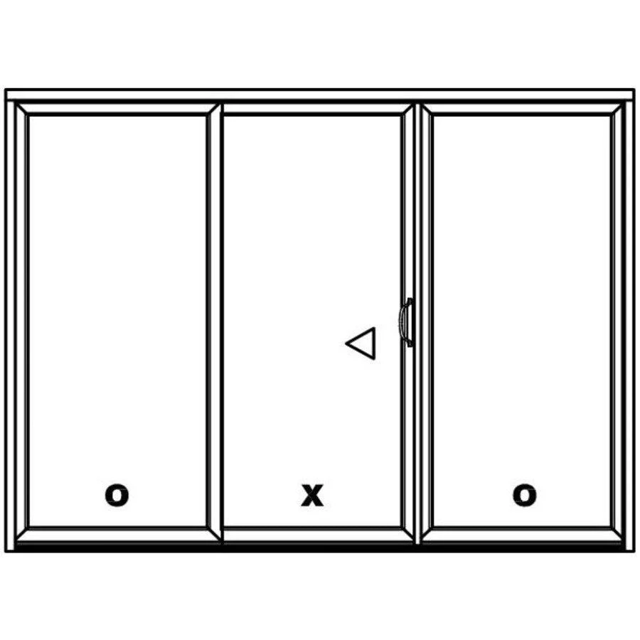 3 Panel Sliding White Patio Door (Custom) - Image 6