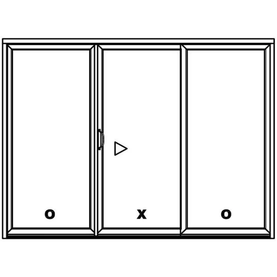 3 Panel Sliding White Patio Door (Custom) - Image 7