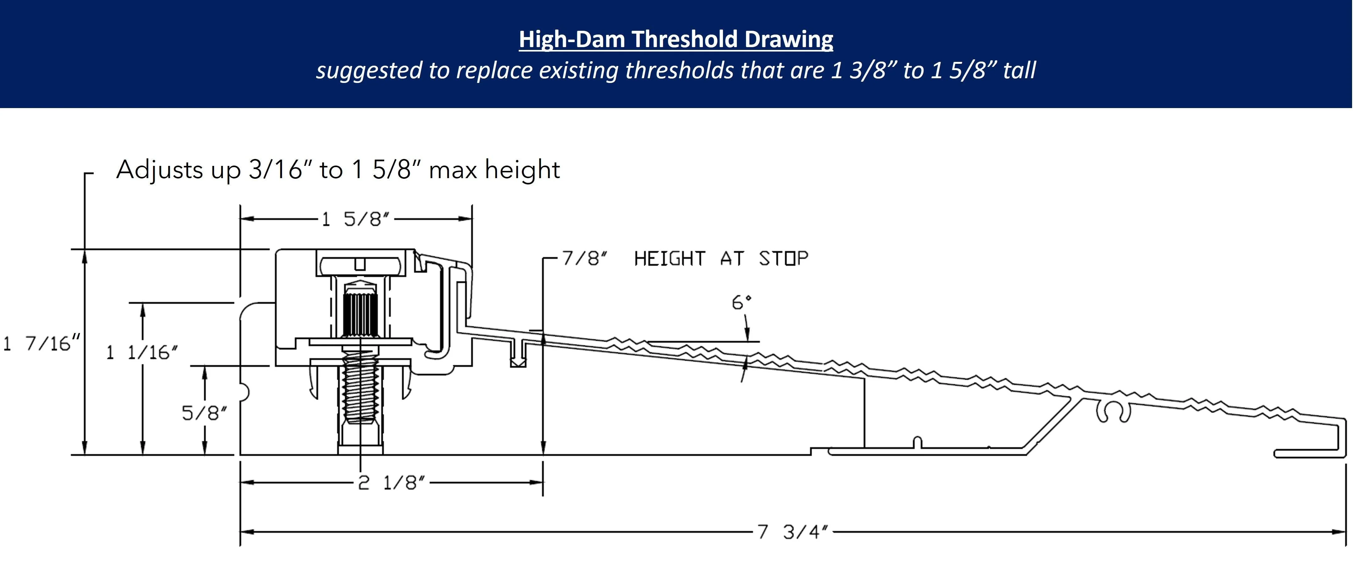 32" x 8" Inswing Threshold - Image 4