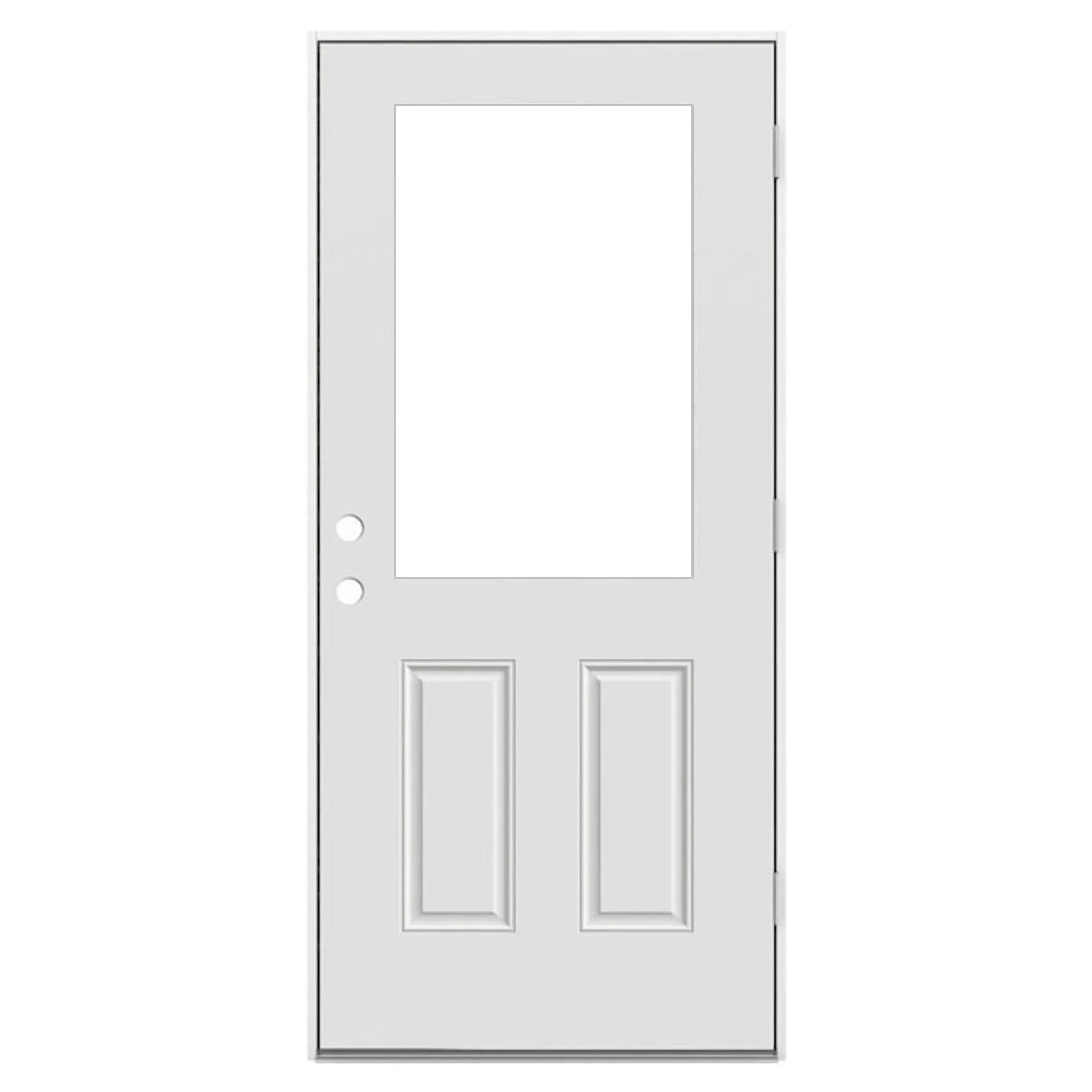 34" x 80" OUTSWING Prehung Smooth Fiberglass Entry Door System (6 Panel) - Image 12