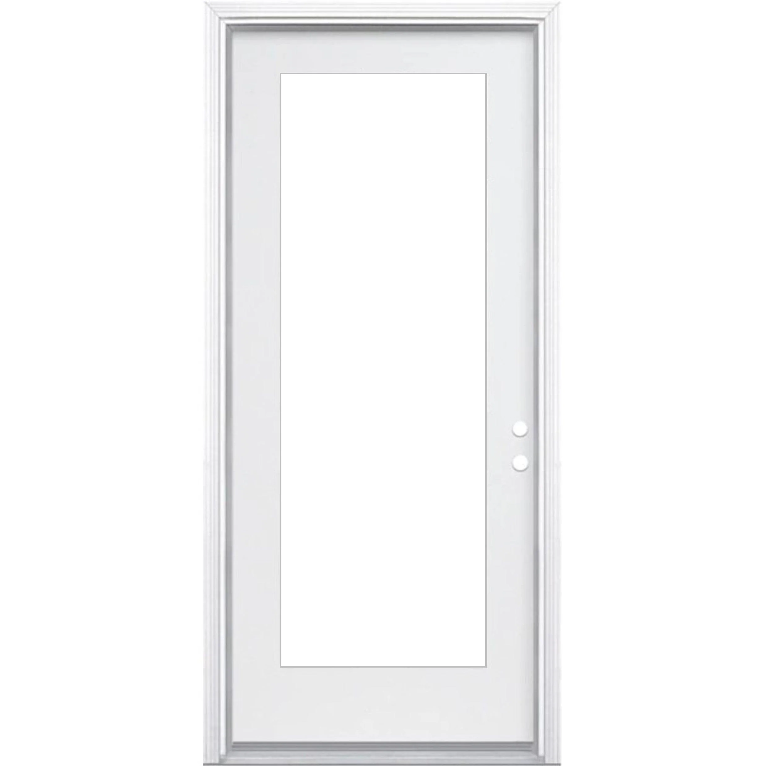 36" x 80" Smooth Fiberglass Entry Door & Framing Kit (6 Panel) - Image 8