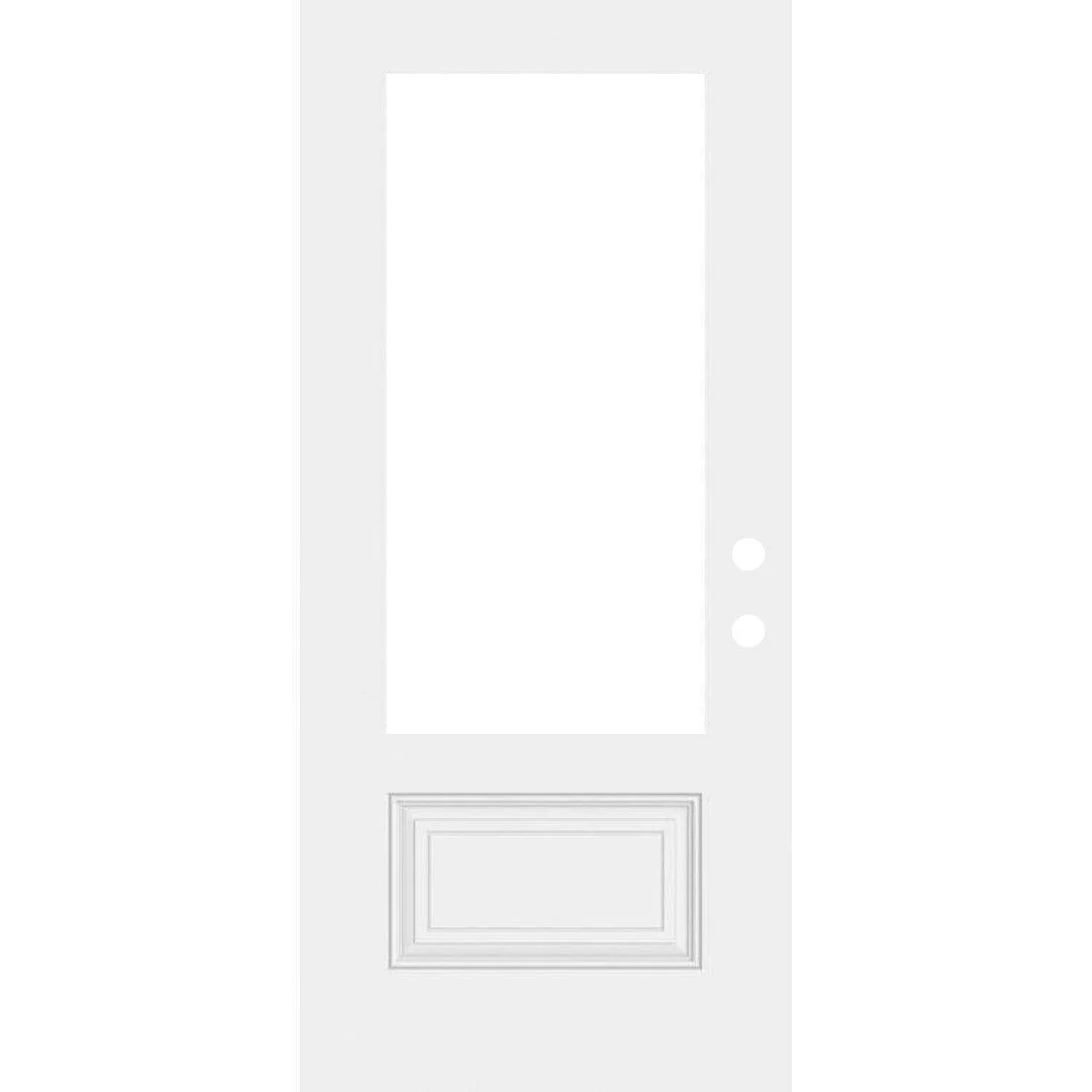Smooth Fiberglass Entry Door Slab (2 Panel 3/4) - Image 7