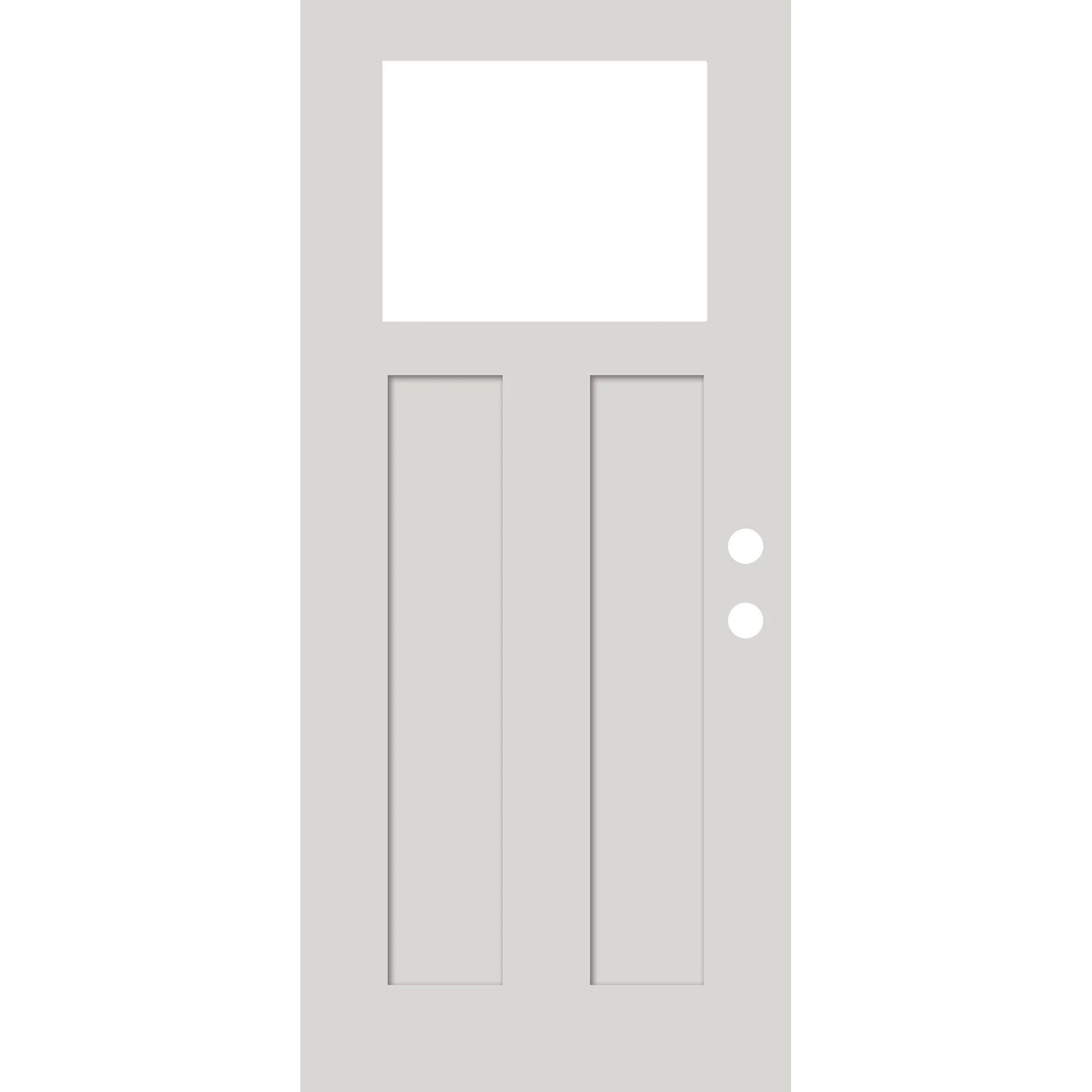 Smooth Fiberglass Entry Door Slab (3 Panel Craftsman) - Image 3