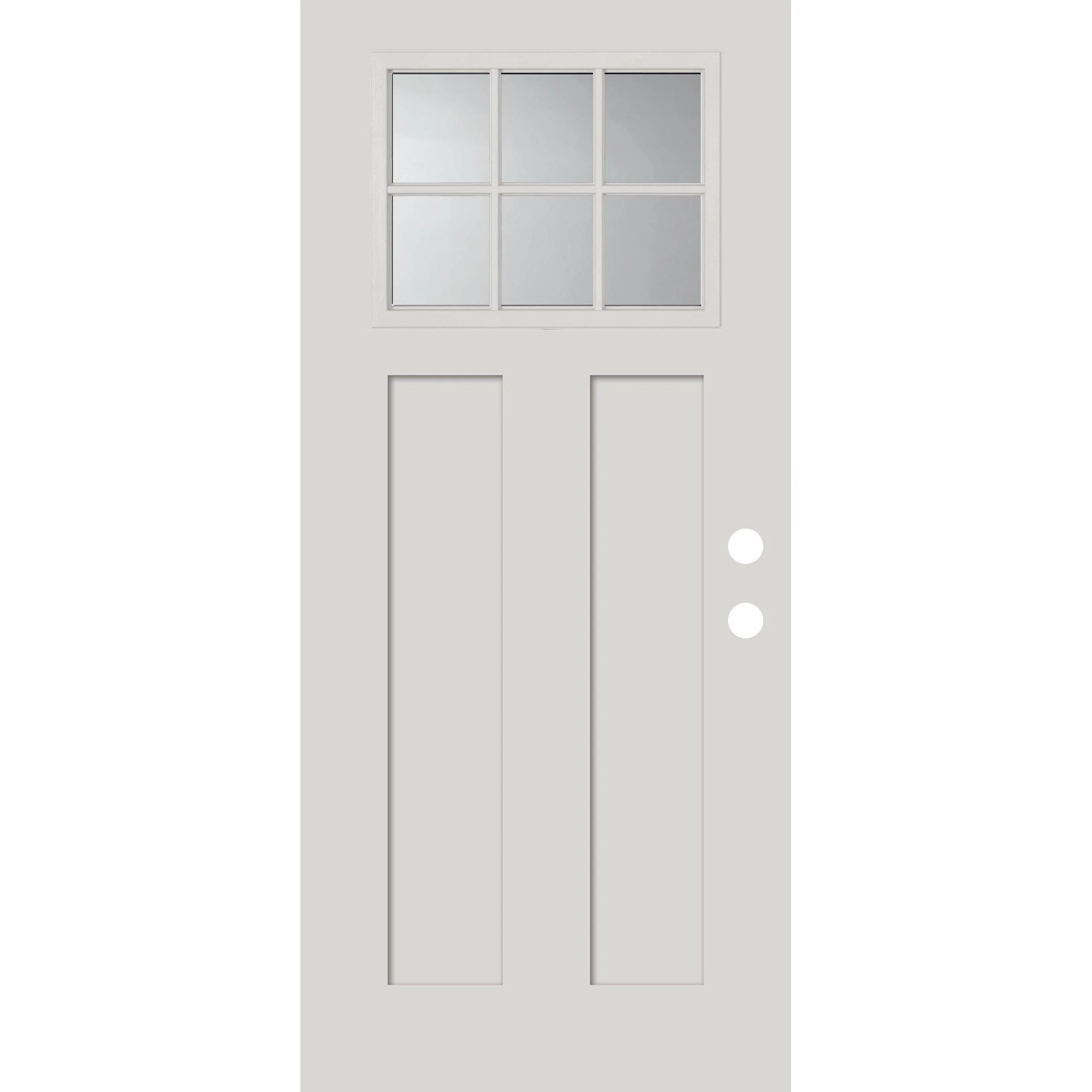 Smooth Fiberglass Entry Door Slab (3 Panel Craftsman) - Image 4