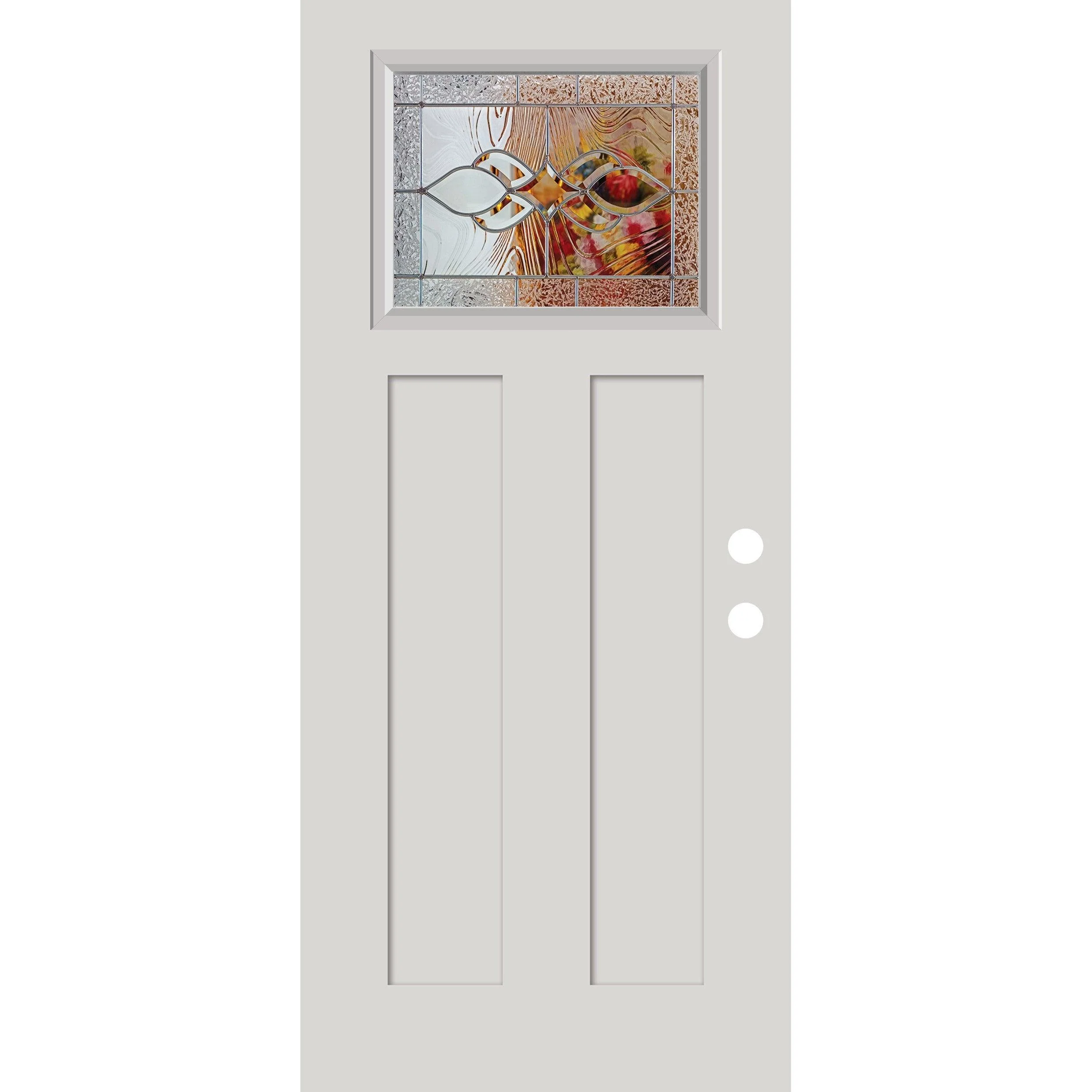 Smooth Fiberglass Entry Door Slab (3 Panel Craftsman) - Image 6