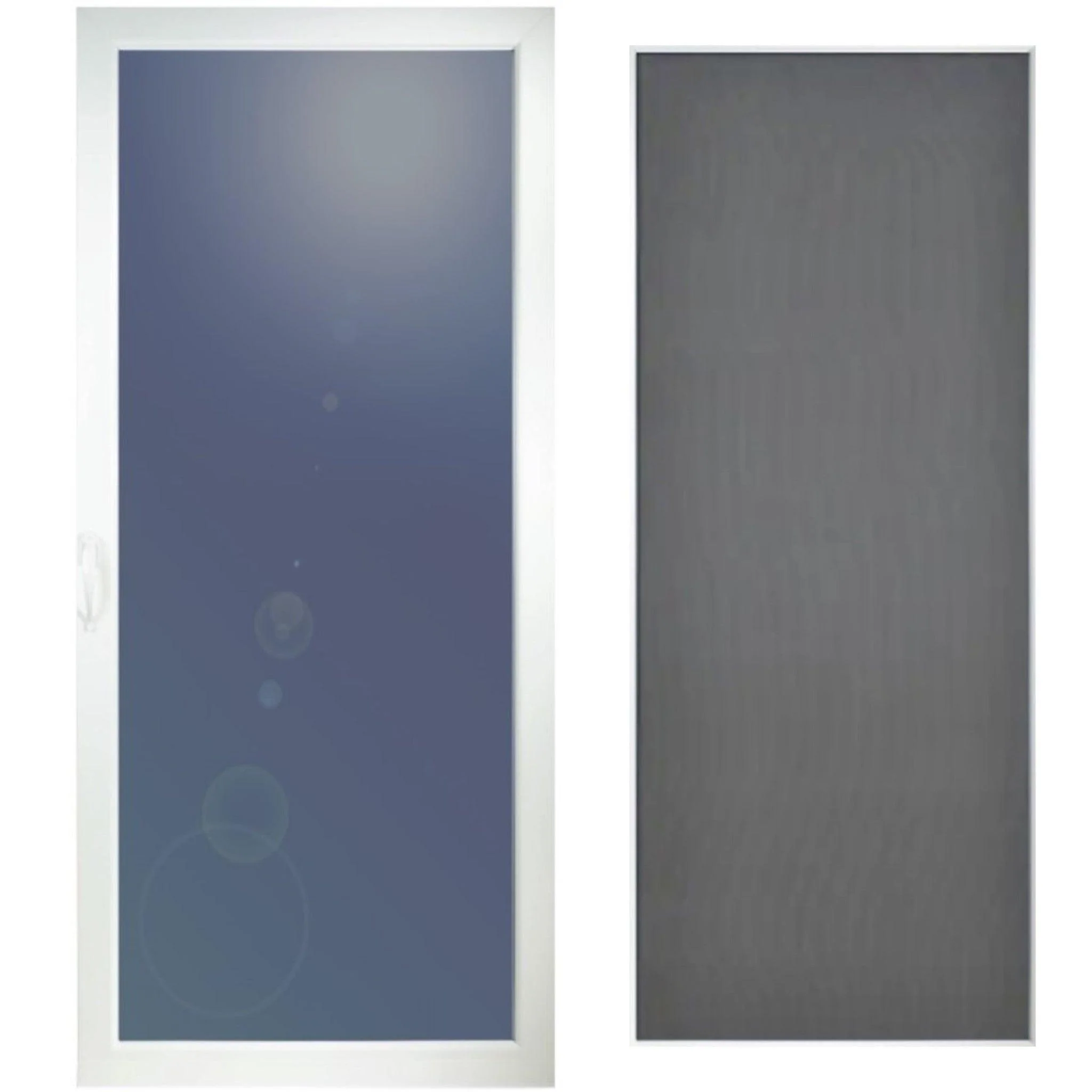 Aluminum Storm Door with Swappable Glass and Screen (Full View ) - Image 11