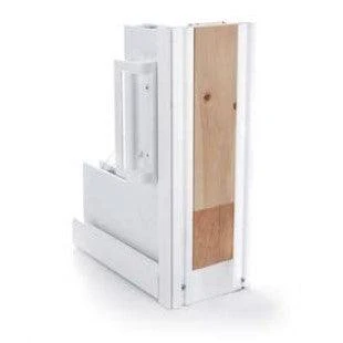 4 Panel Sliding White Patio Door (Low-E Clear Glass) - Image 4