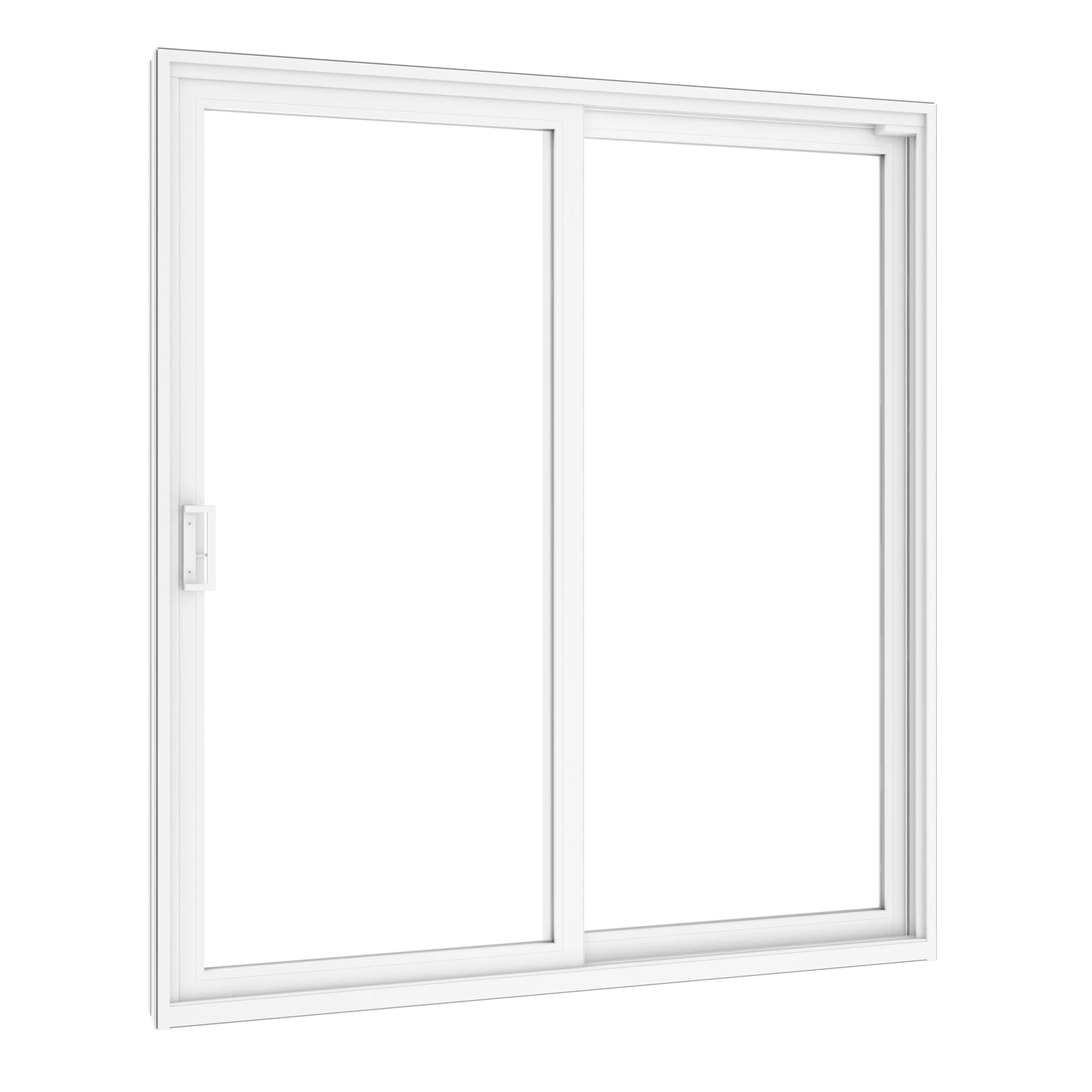 2 Panel Sliding White Patio Door (Low-E Clear Glass) - Image 10