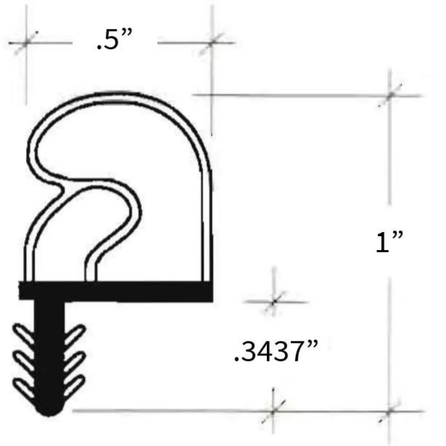 81" High Reach Compression Weatherstrip - Image 5