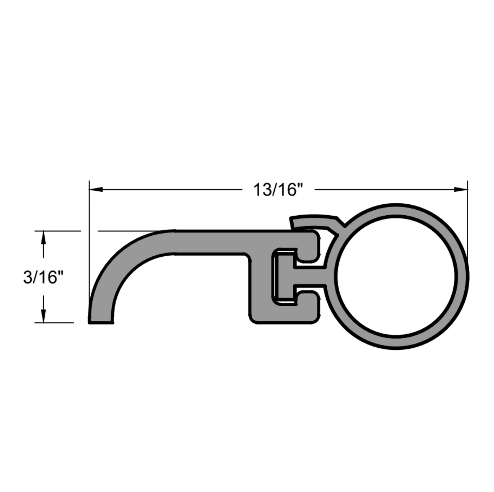 Aluminum and Vinyl Door Jamb Weatherstrip Kit (3 piece set) - Image 4