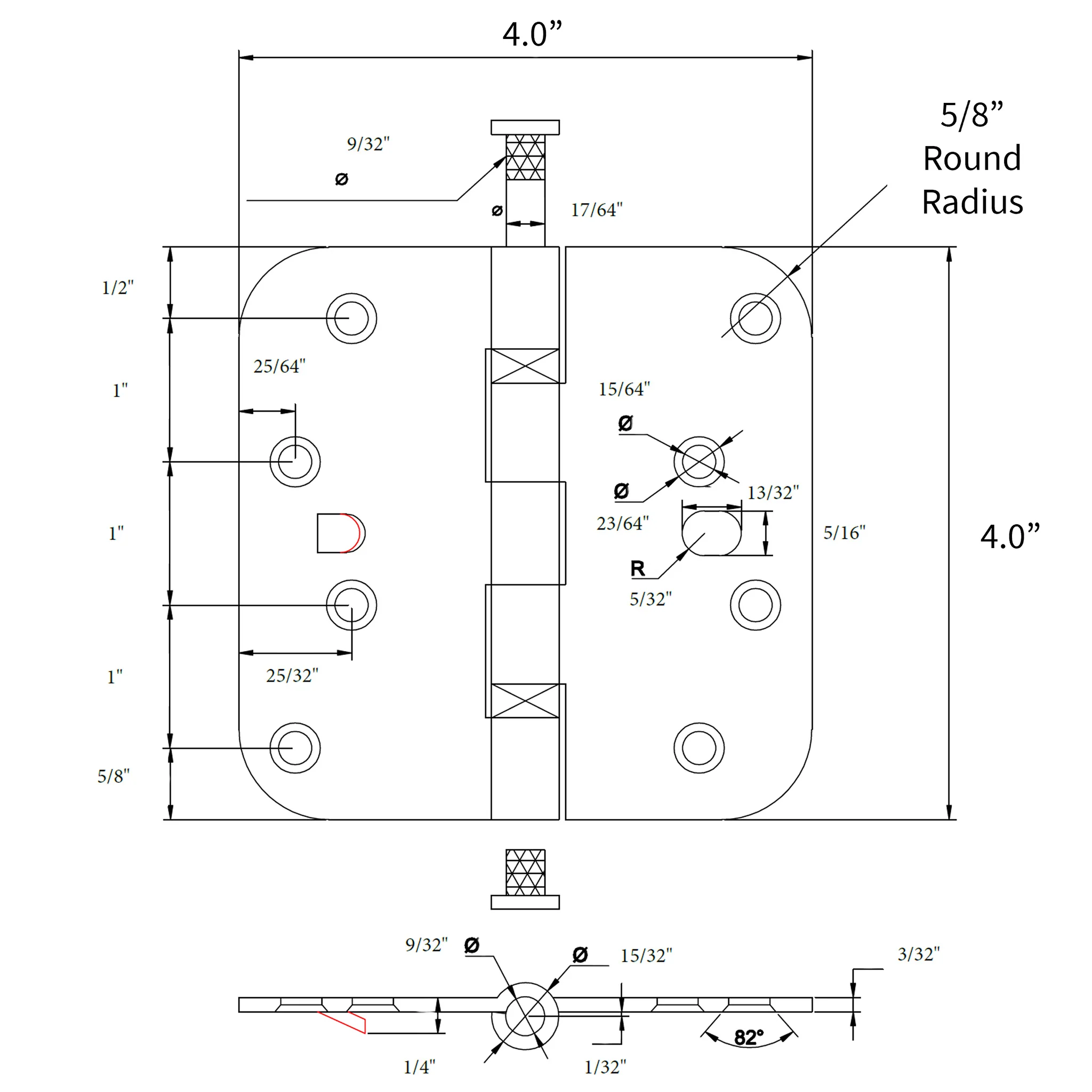 Castlegate Stainless Steel Door Hinge (1 piece) - Image 3