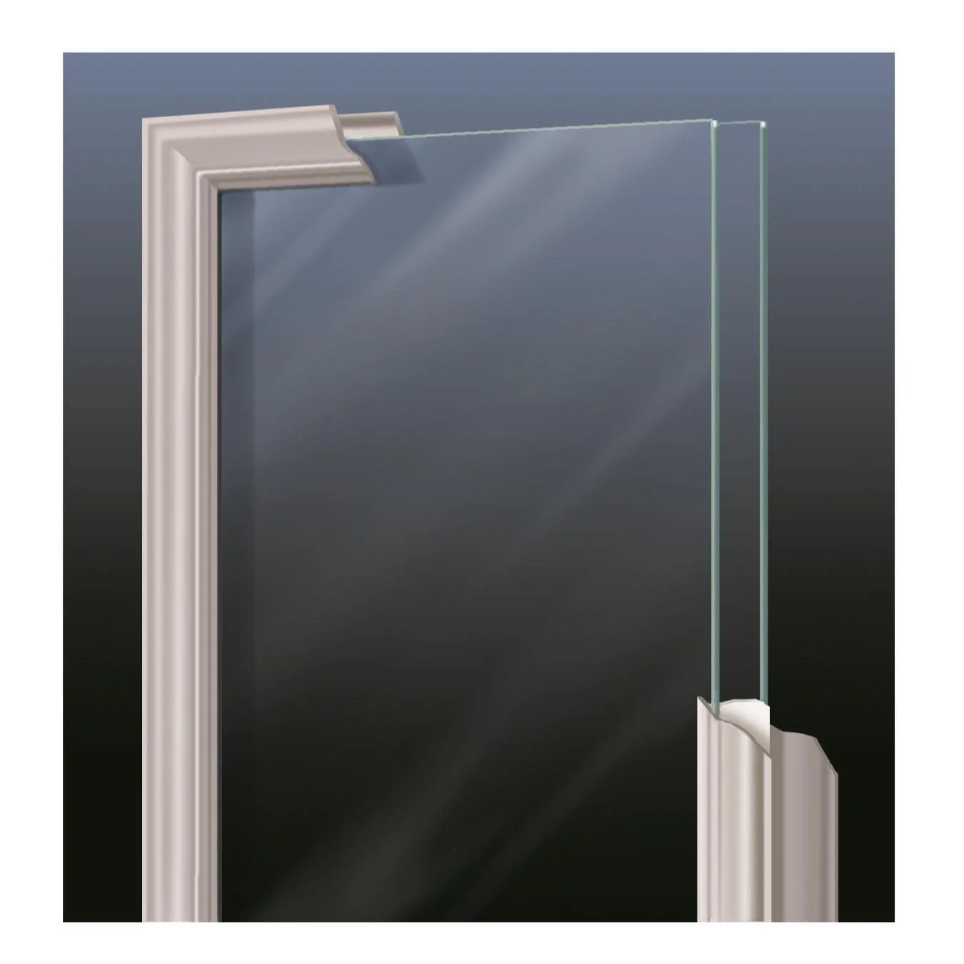 Clear Sunburst Glass and Frame Kit (Fanlite) - Image 3