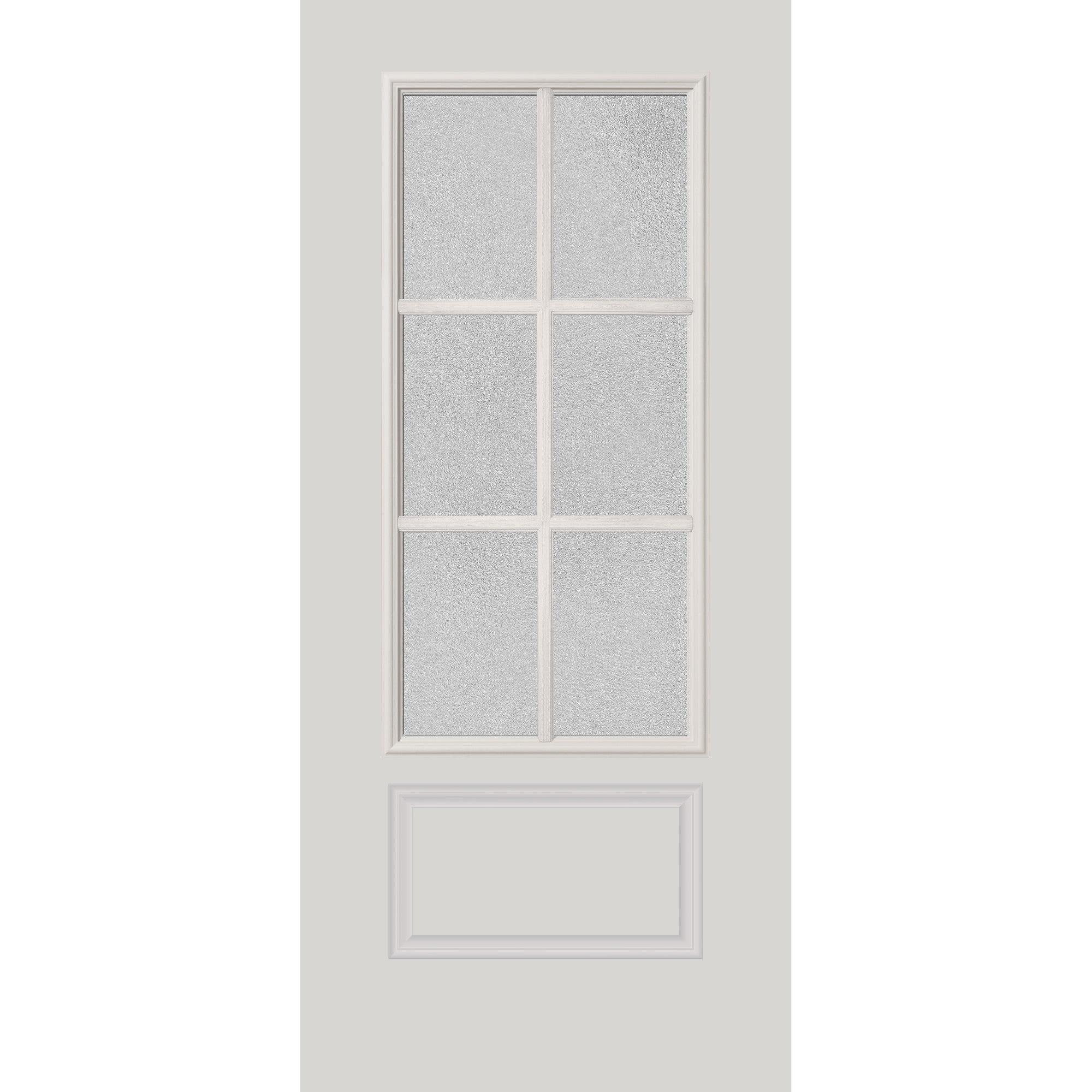 Clear Simulated 6 Lite Glass and Frame Kit (3/4 Lite 24" x 50" Frame Size) - Image 8