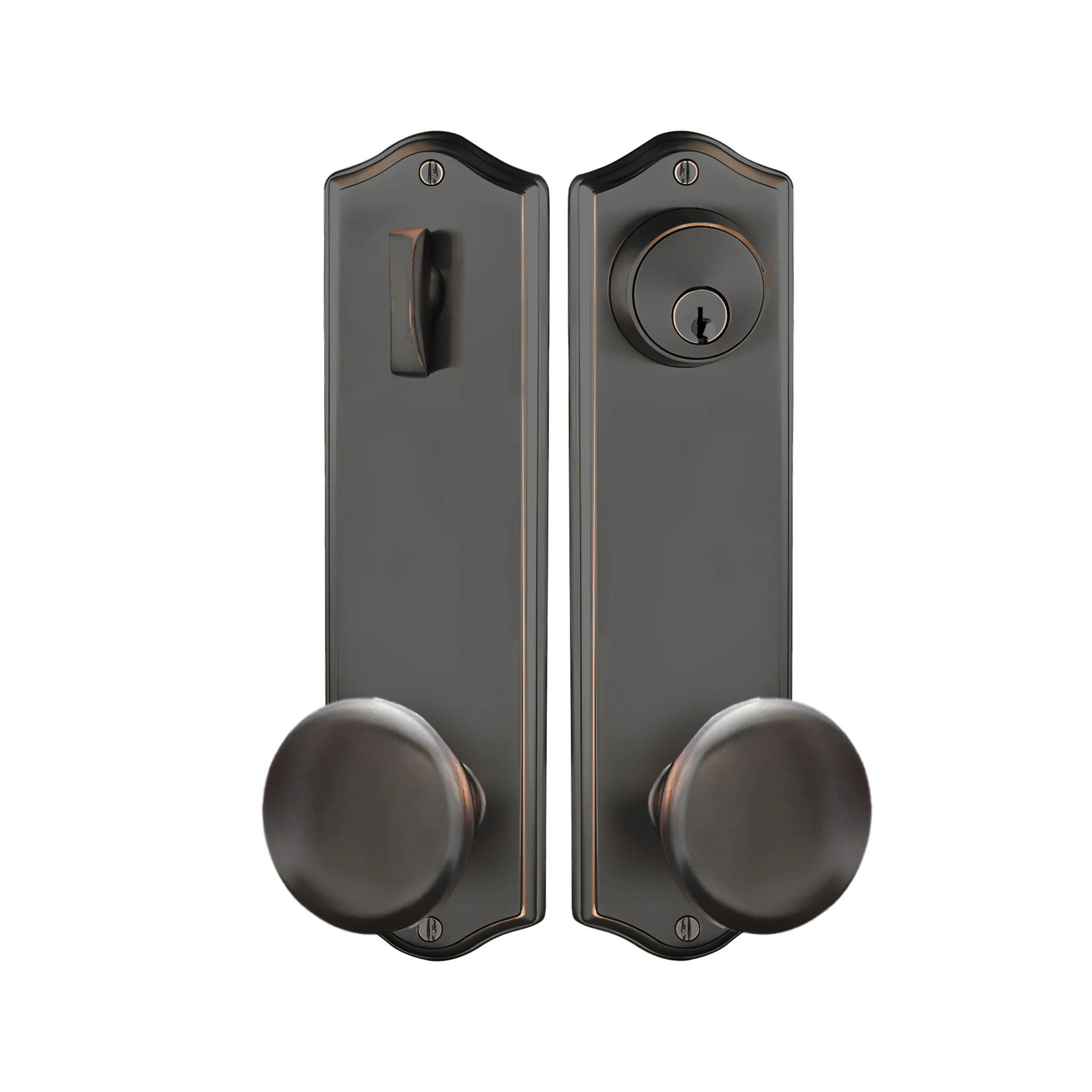 Colonial Sideplate Entry Lockset by Emtek - Image 11