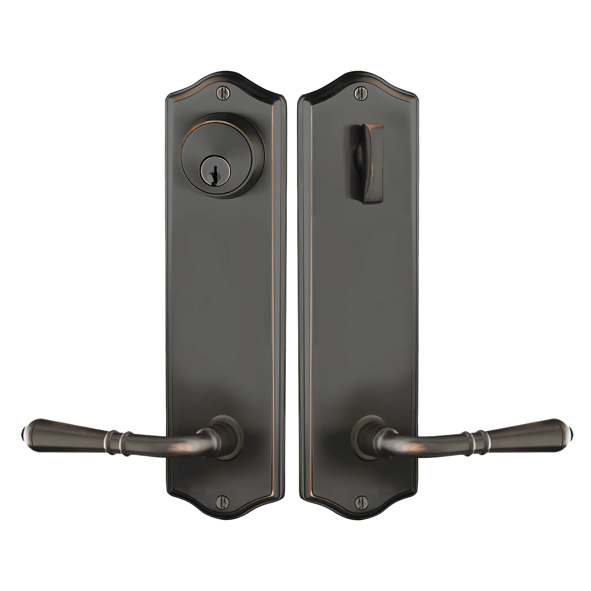 Colonial Sideplate Entry Lockset by Emtek - Image 12