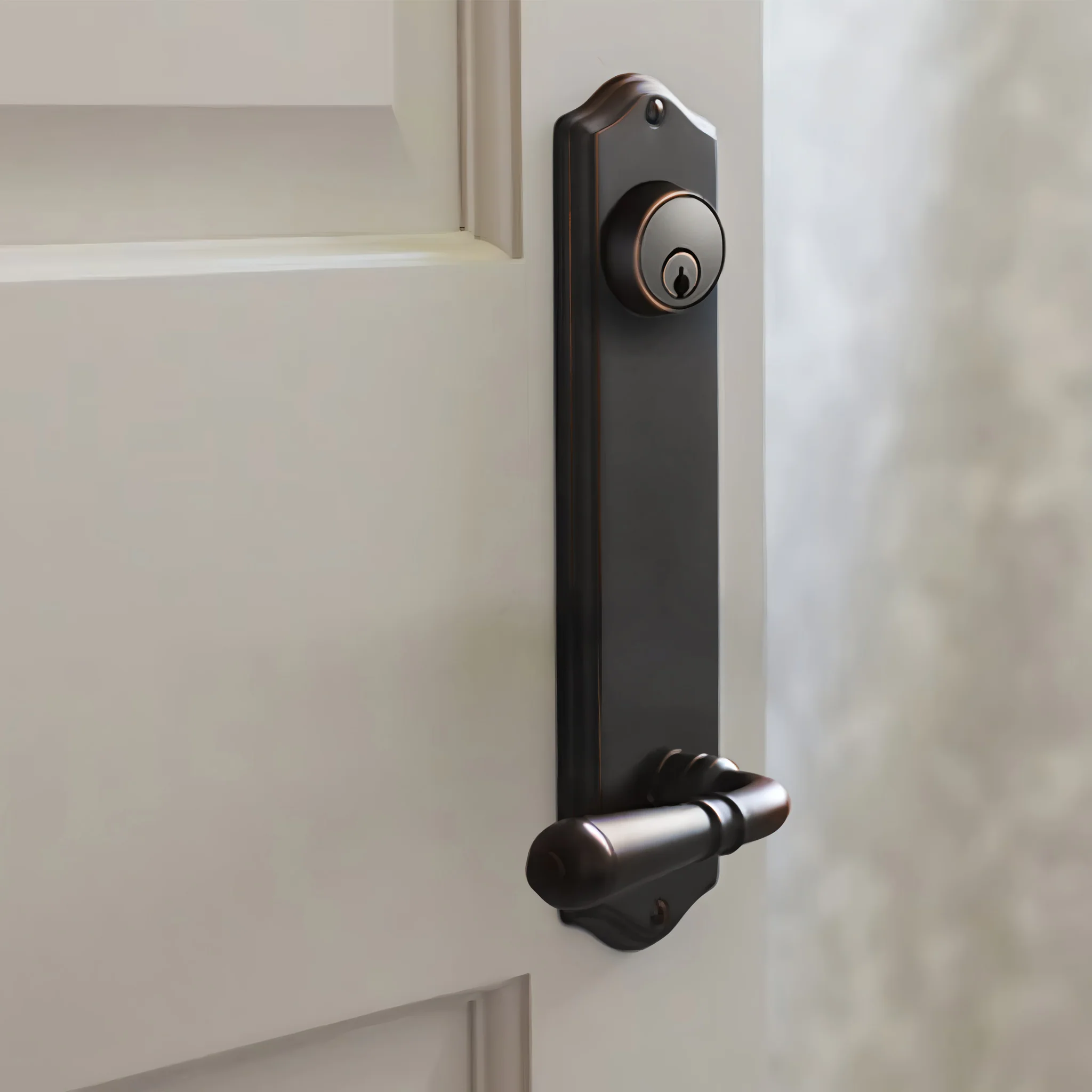 Colonial Sideplate Entry Lockset by Emtek - Image 2