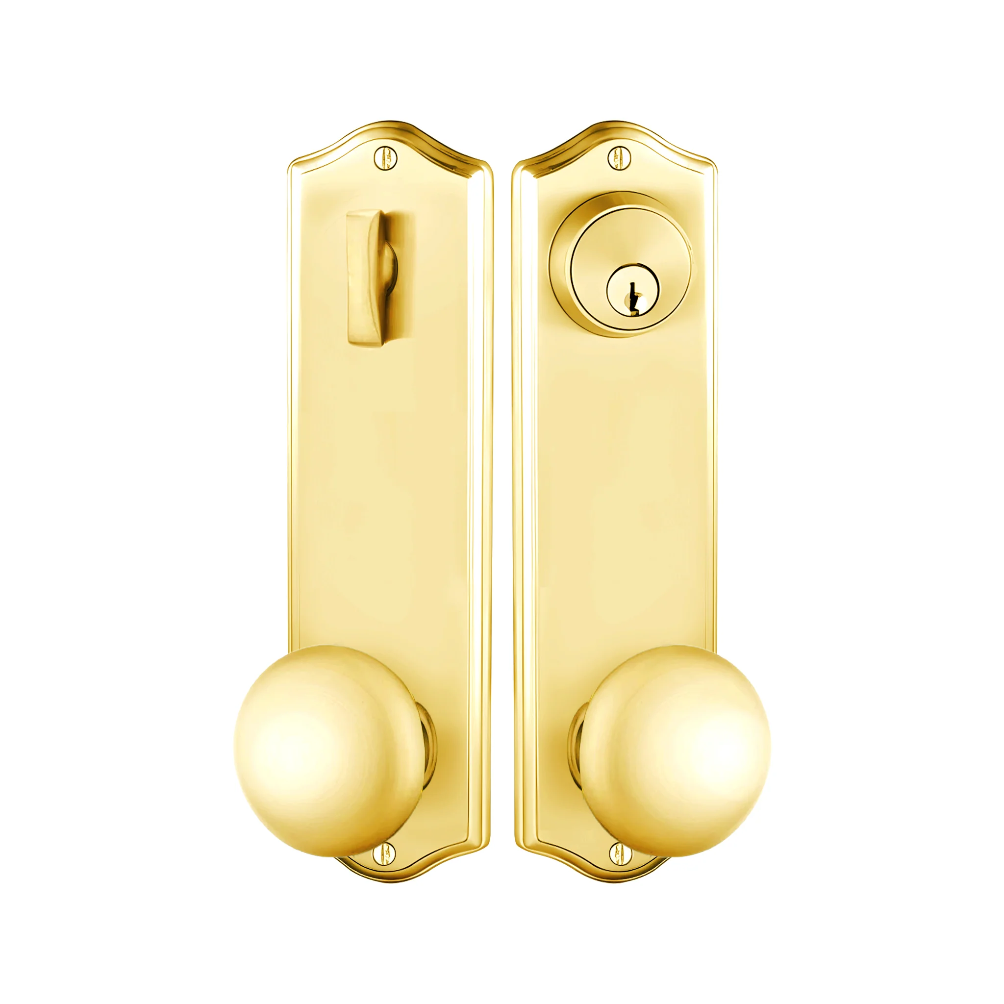 Colonial Sideplate Entry Lockset by Emtek - Image 6