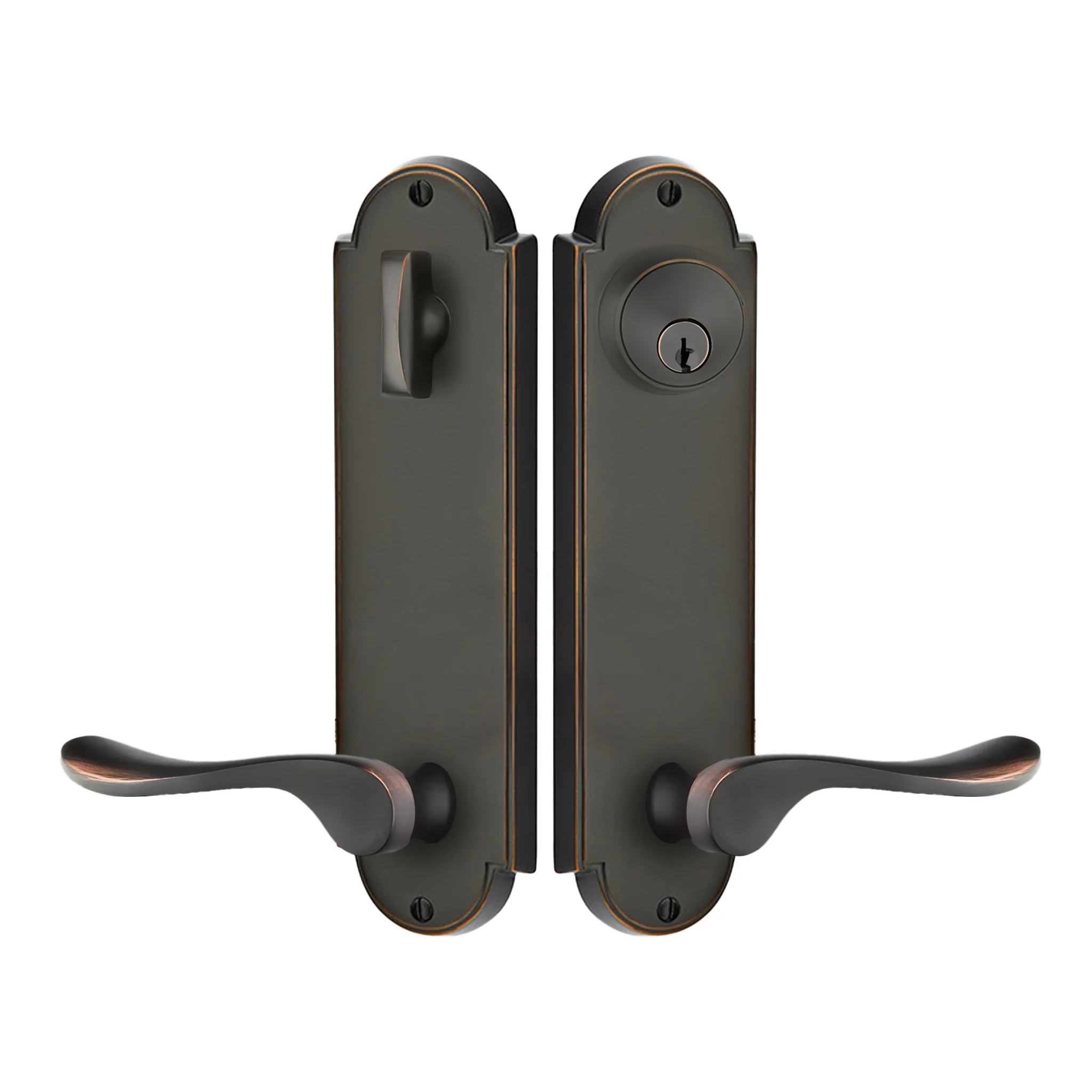 Delaware Sideplate Entry Lockset by Emtek - Image 11