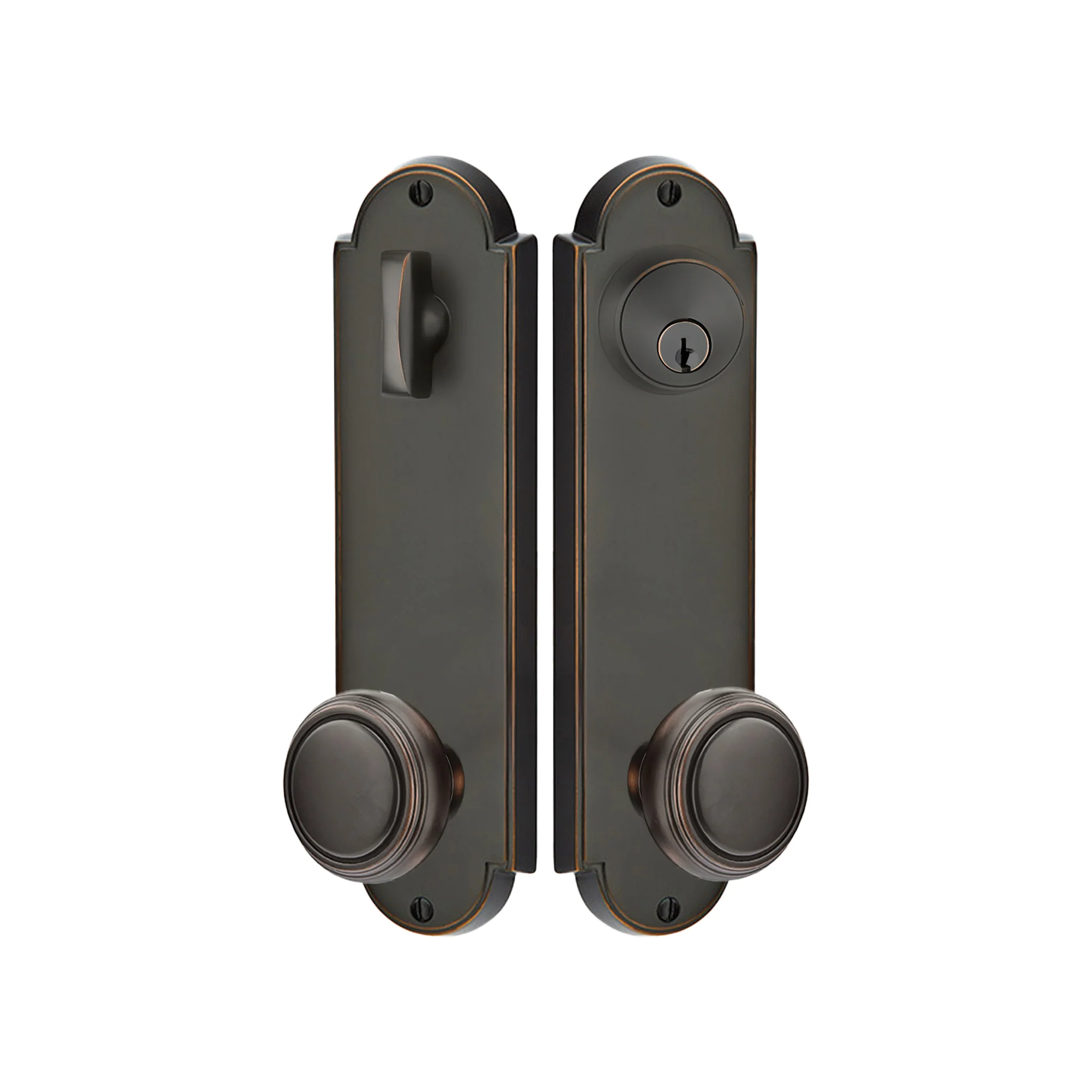 Delaware Sideplate Entry Lockset by Emtek - Image 17