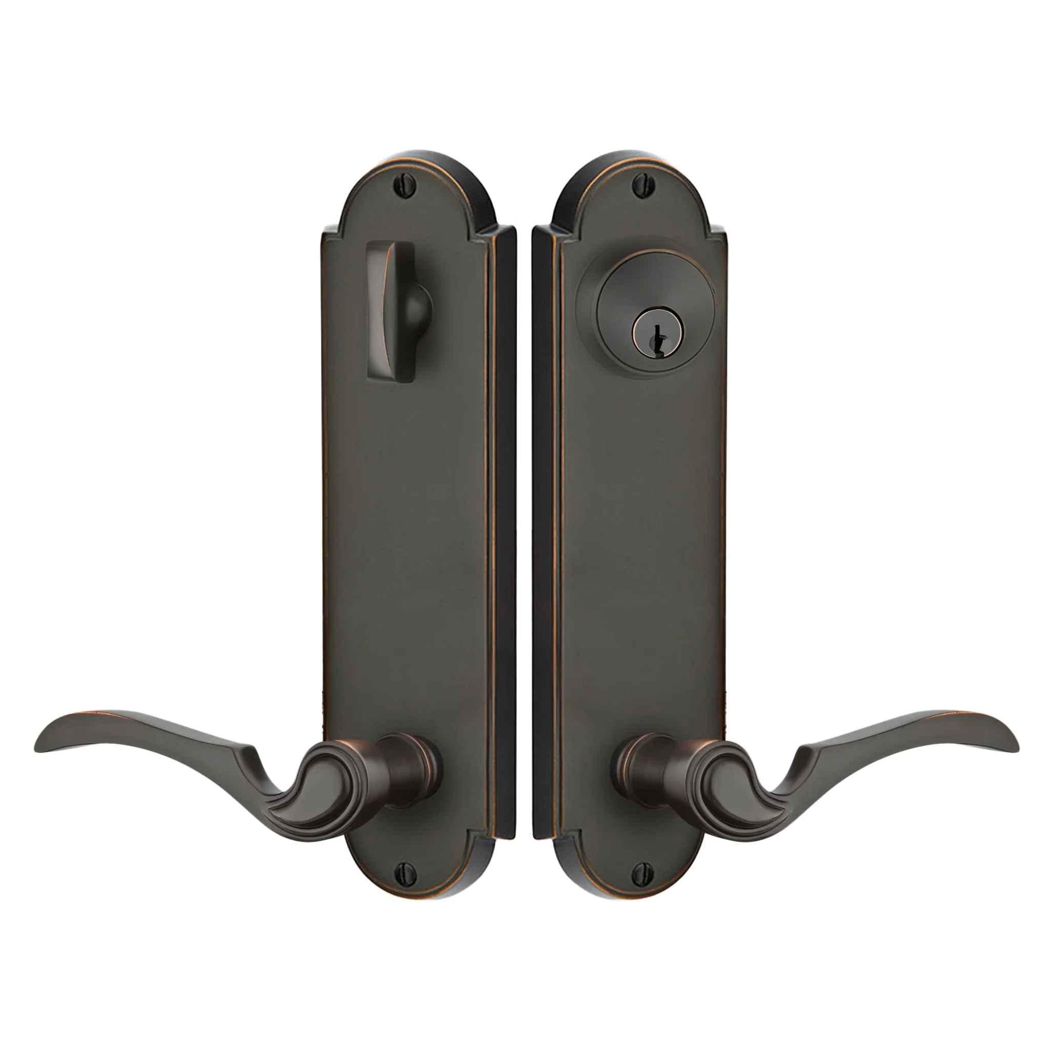 Delaware Sideplate Entry Lockset by Emtek - Image 5