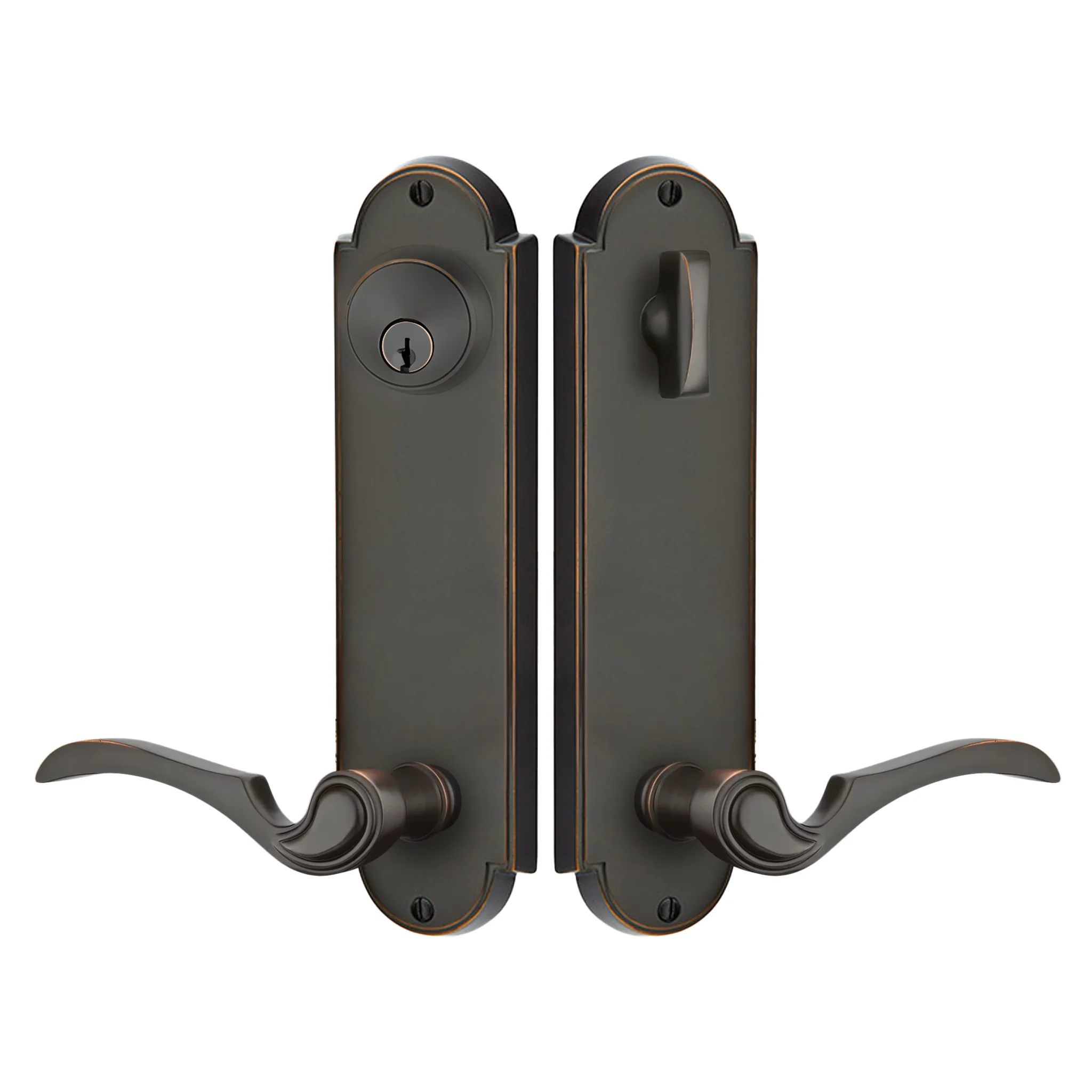 Delaware Sideplate Entry Lockset by Emtek - Image 8