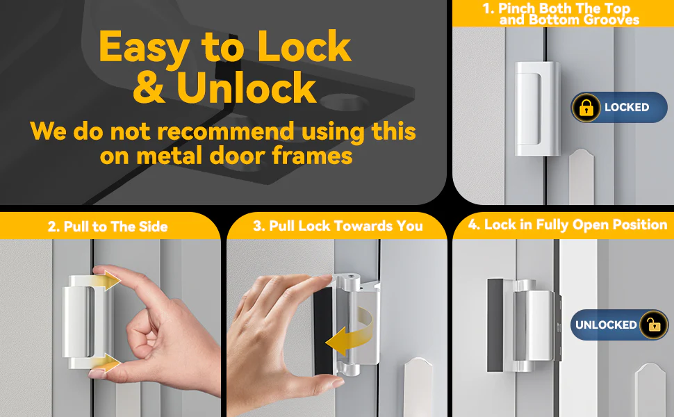 Door Security Latch Lock Reinforcement - Image 6