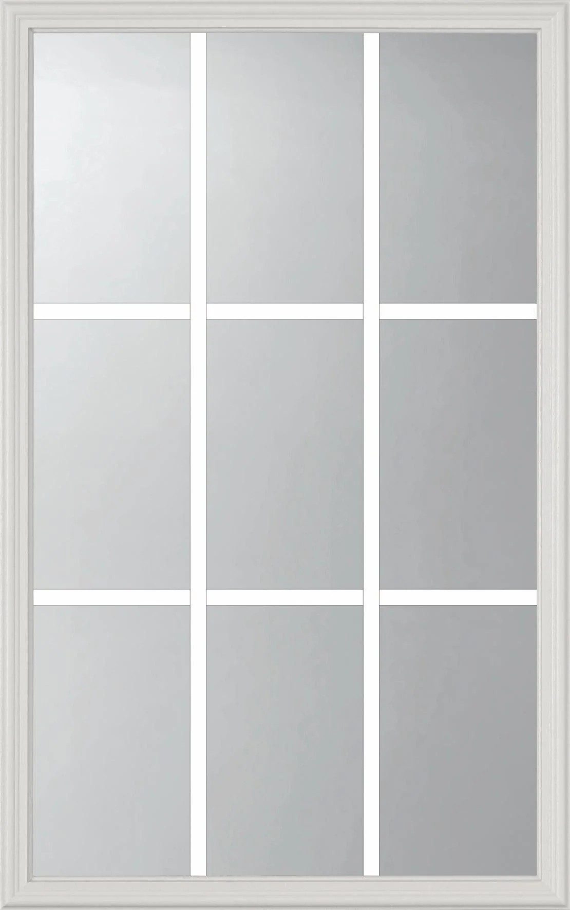 Grills Between Glass 9 Lite Glass and Frame Kit (Half Lite) - Image 2