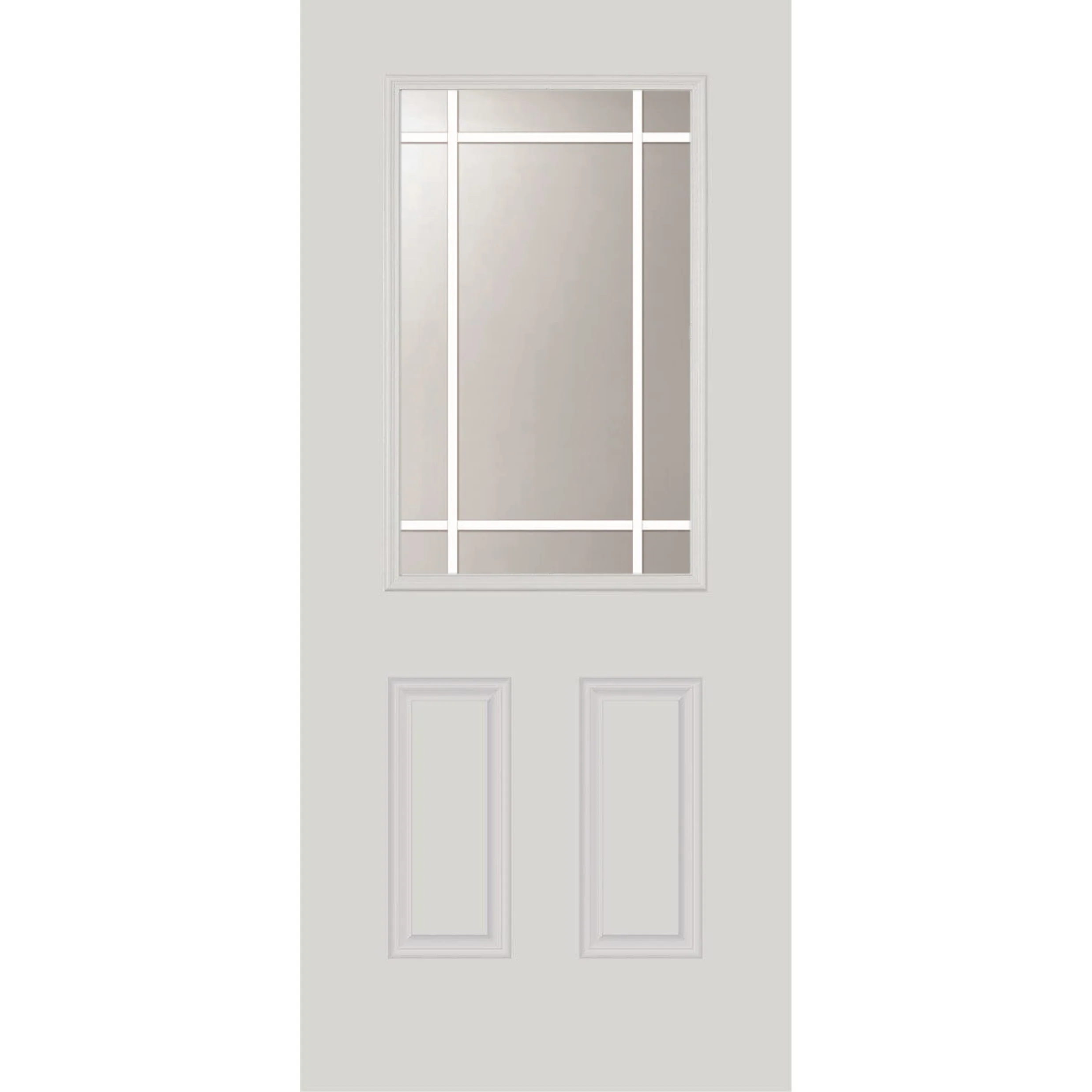 Grills Between Glass 9 Lite Prairie Style Glass and Frame Kit (Half Lite)