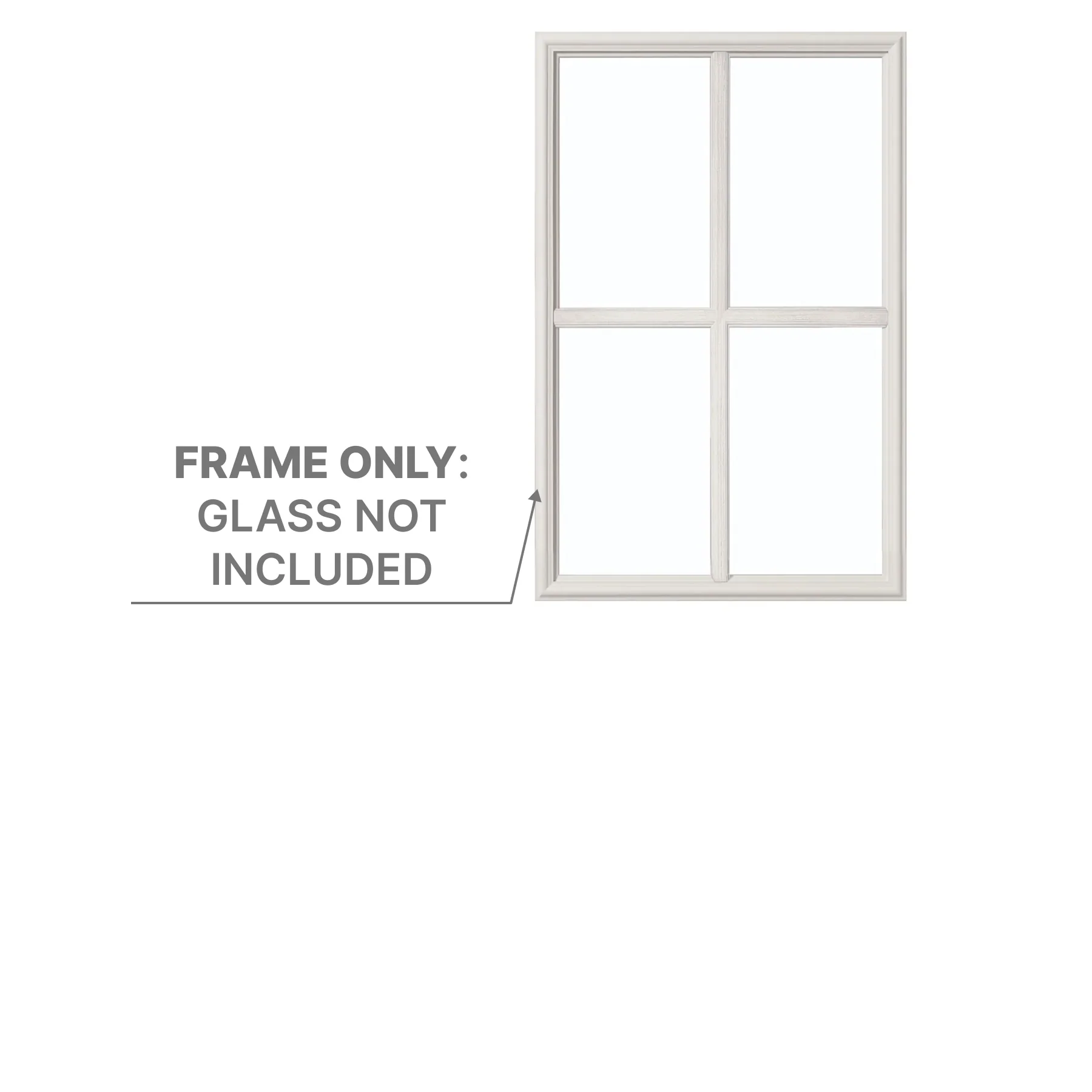 Half Lite Frame Kit with 4 Grids (Wide Bars) - Image 2