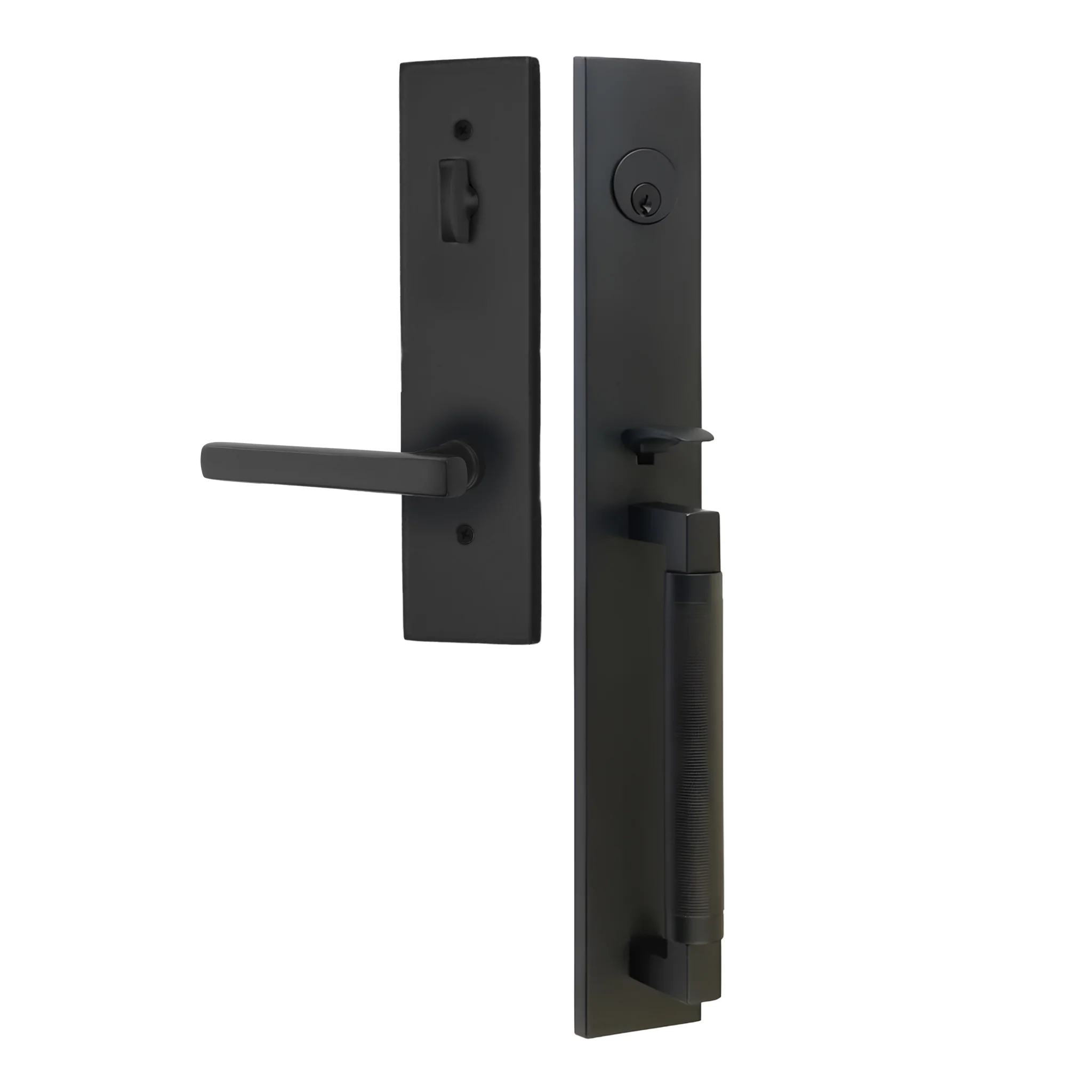 Hercules Knurled Full Length Entry Lockset by Emtek - Image 11