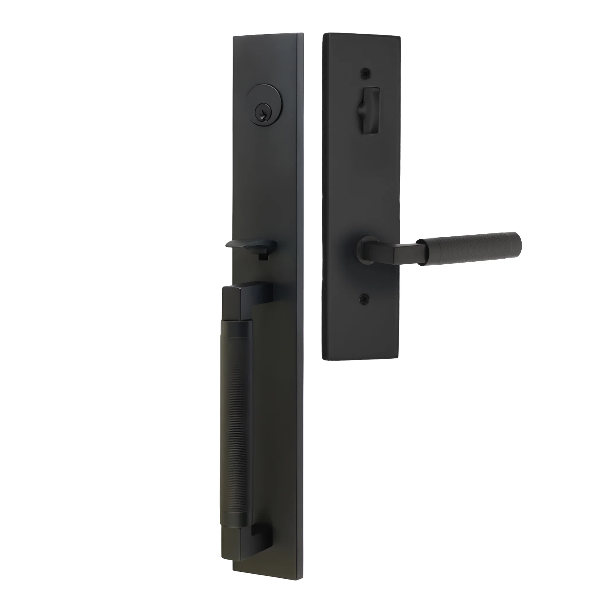 Hercules Knurled Full Length Entry Lockset by Emtek - Image 12