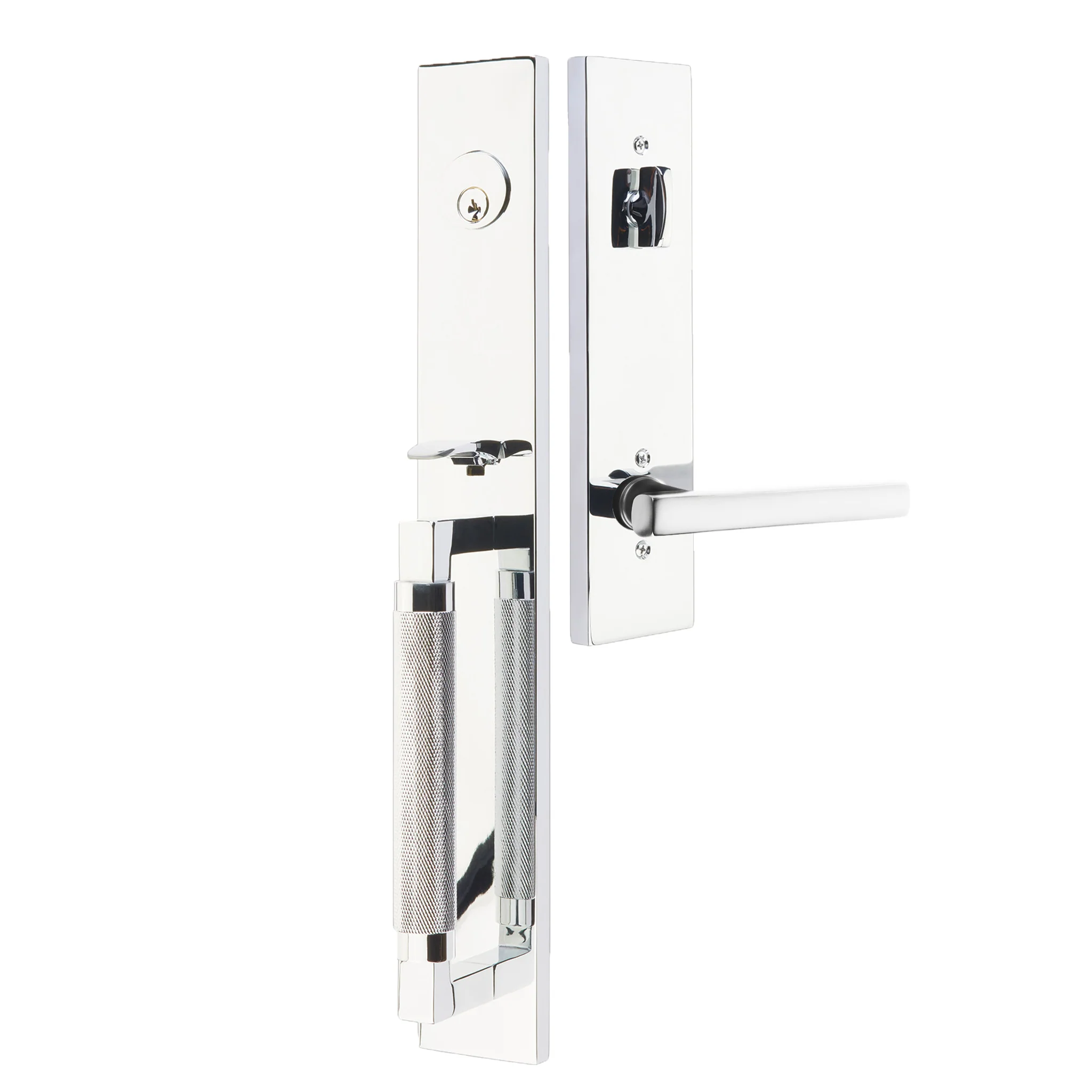 Hercules Knurled Full Length Entry Lockset by Emtek - Image 15