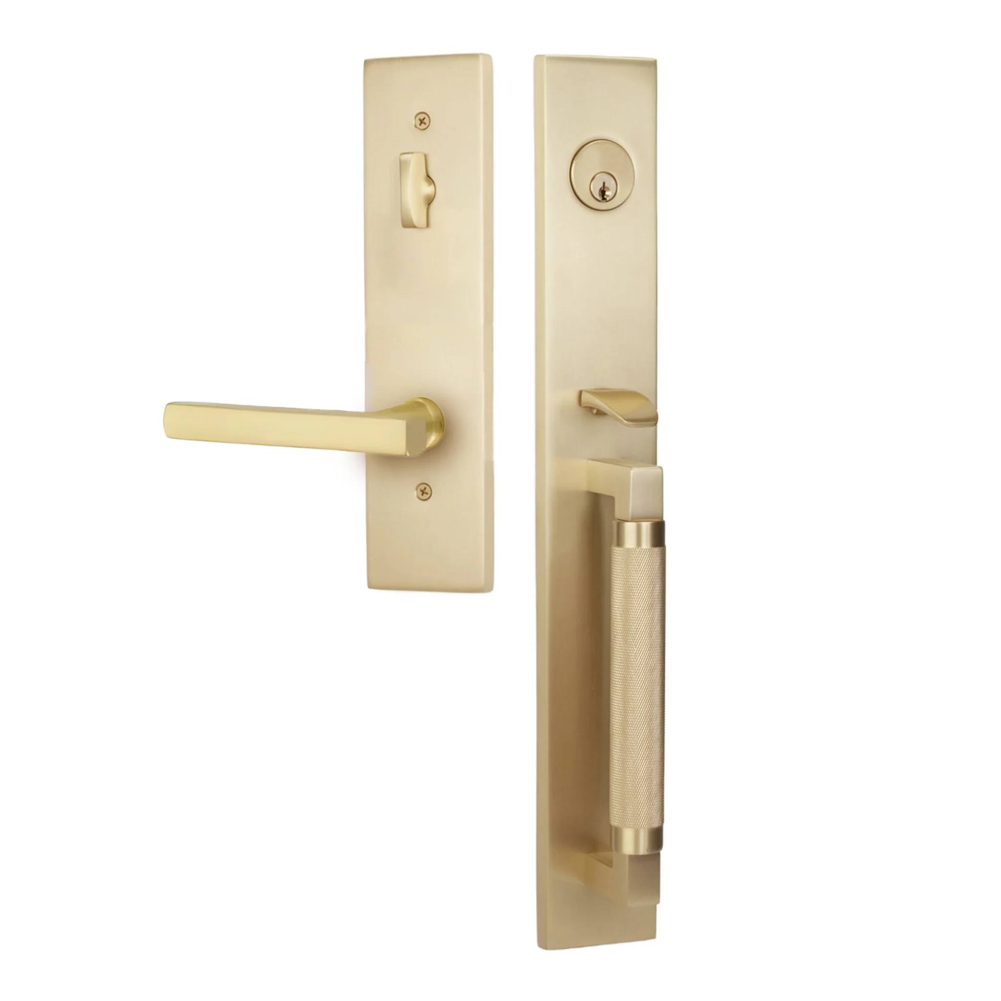 Hercules Knurled Full Length Entry Lockset by Emtek - Image 20