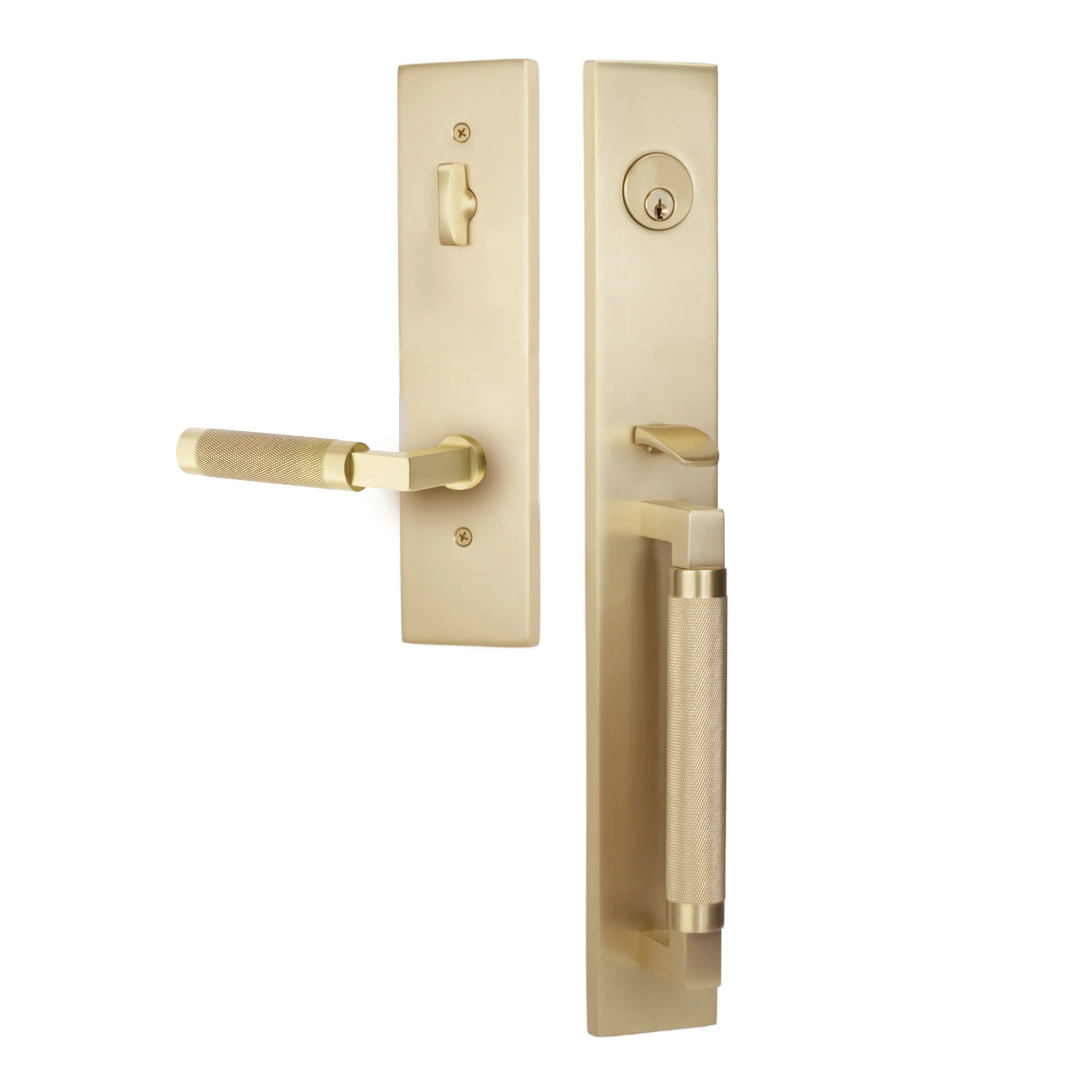Hercules Knurled Full Length Entry Lockset by Emtek - Image 22