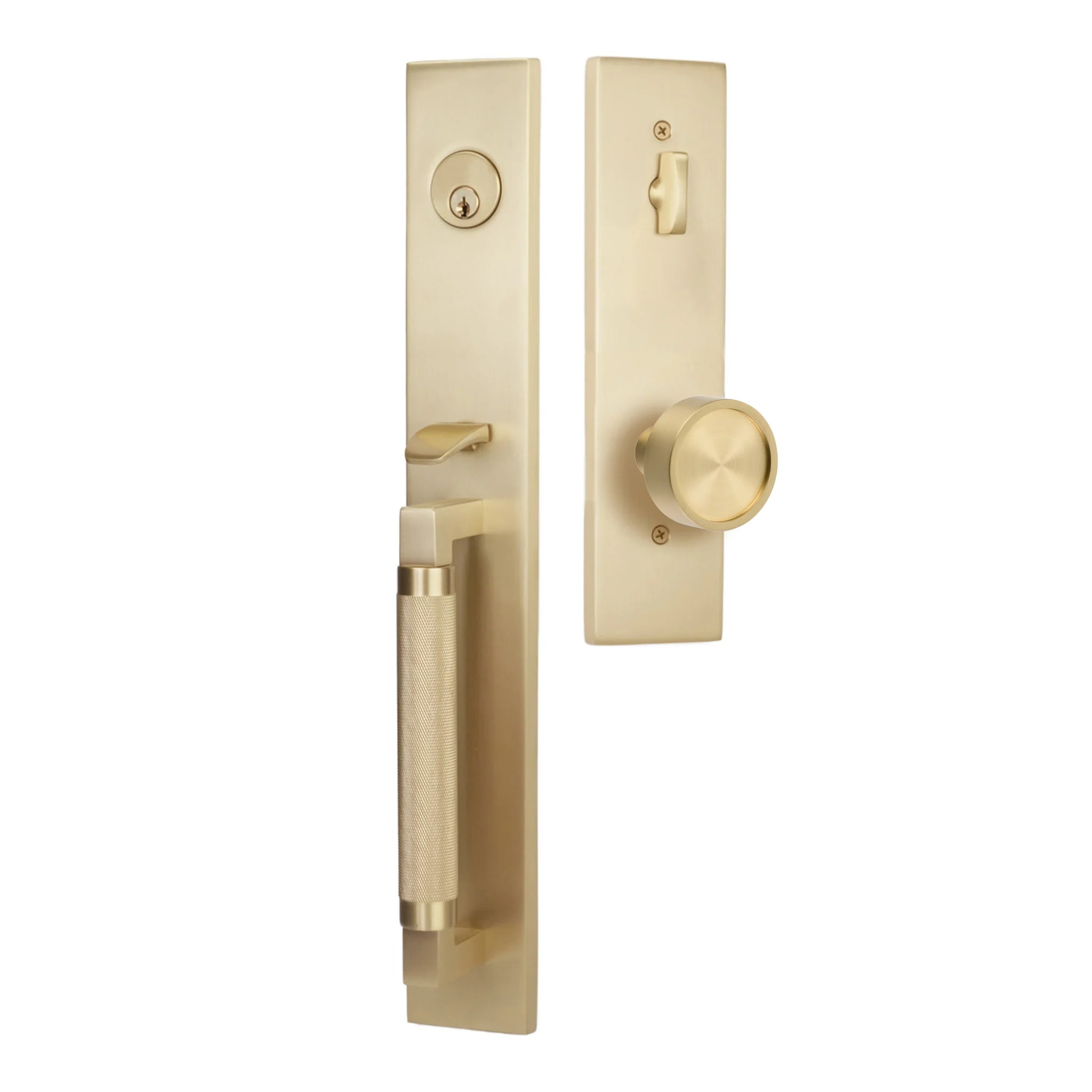 Hercules Knurled Full Length Entry Lockset by Emtek - Image 23