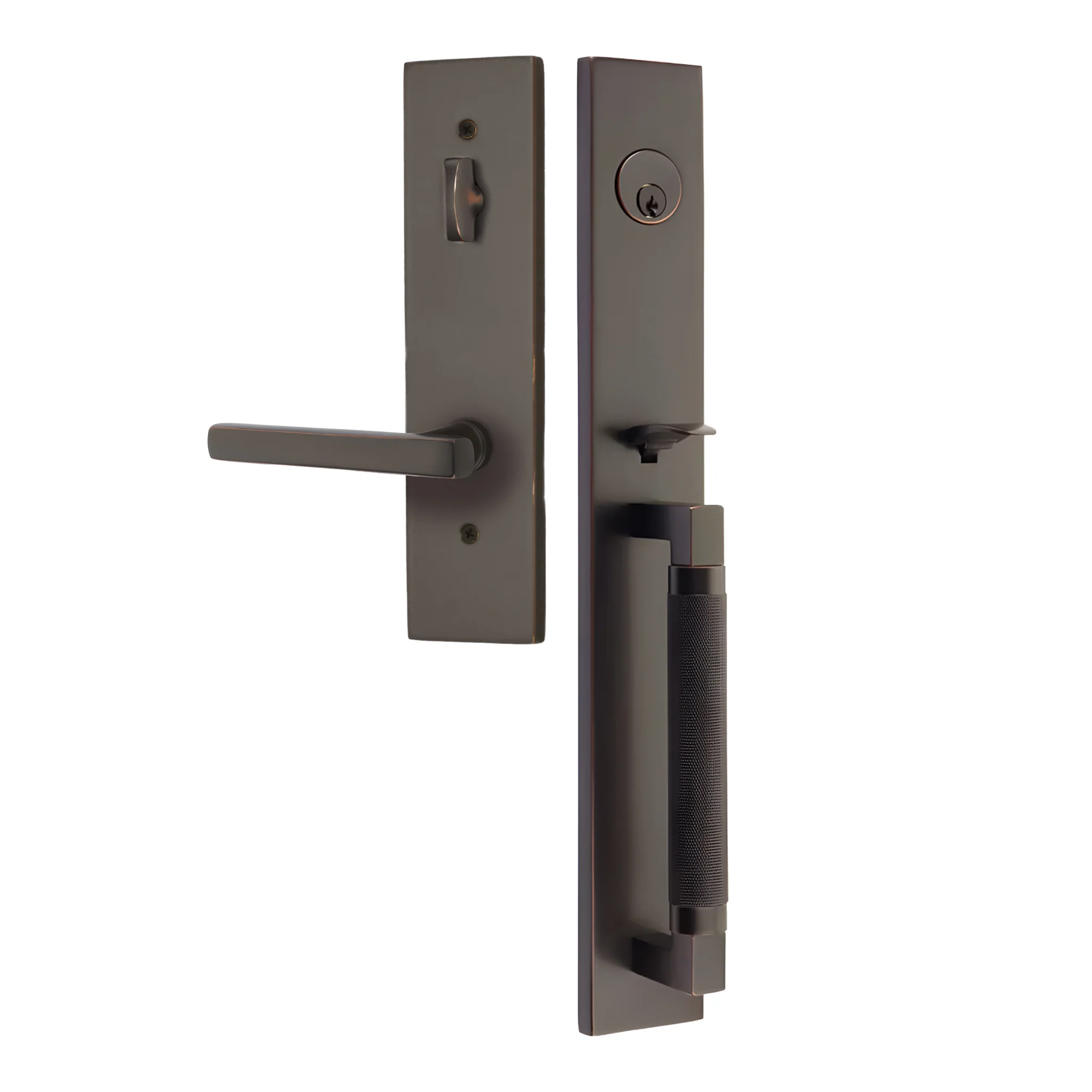 Hercules Knurled Full Length Entry Lockset by Emtek - Image 6