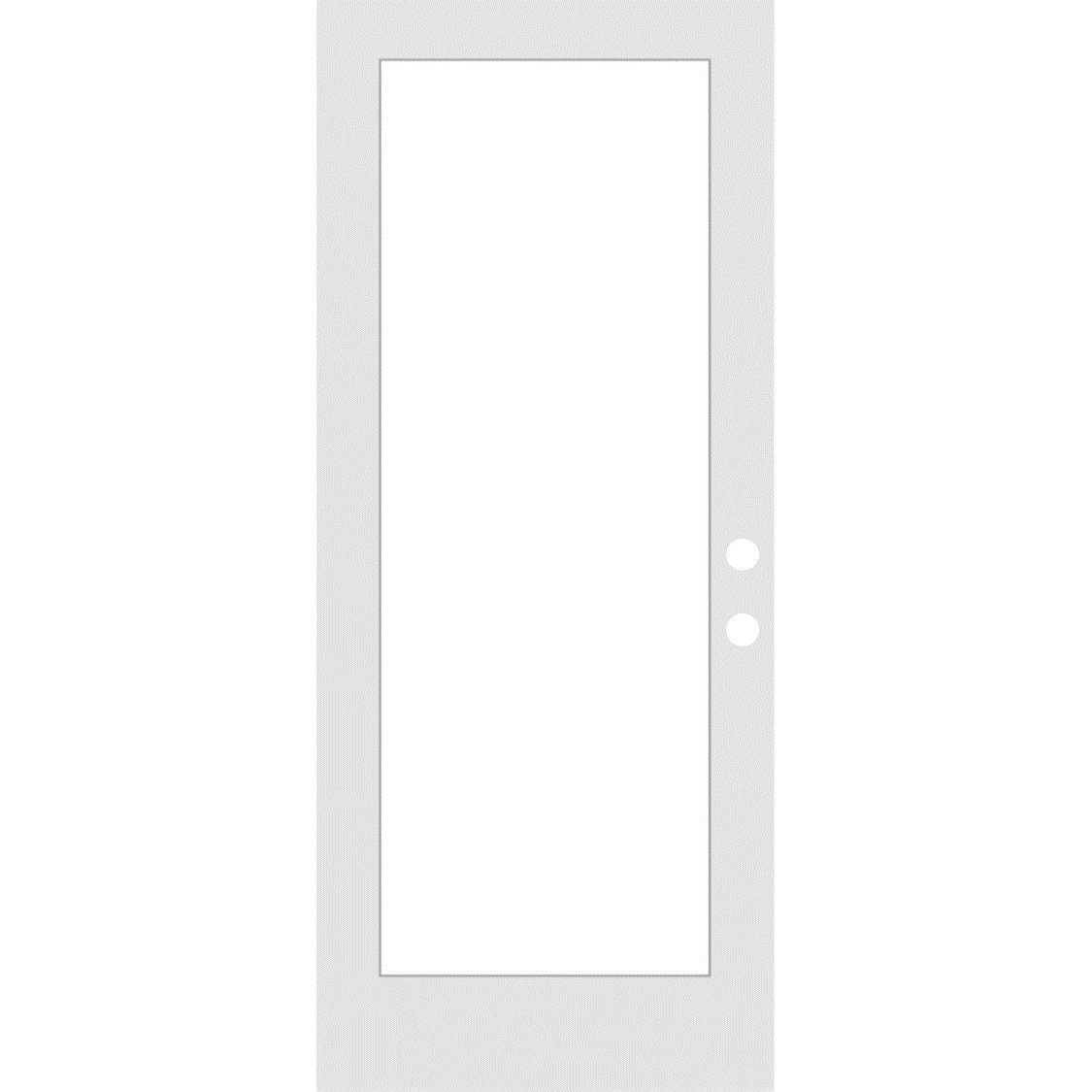 Smooth Fiberglass Entry Door Slab (6 Panel) - SLAB ONLY - Image 3