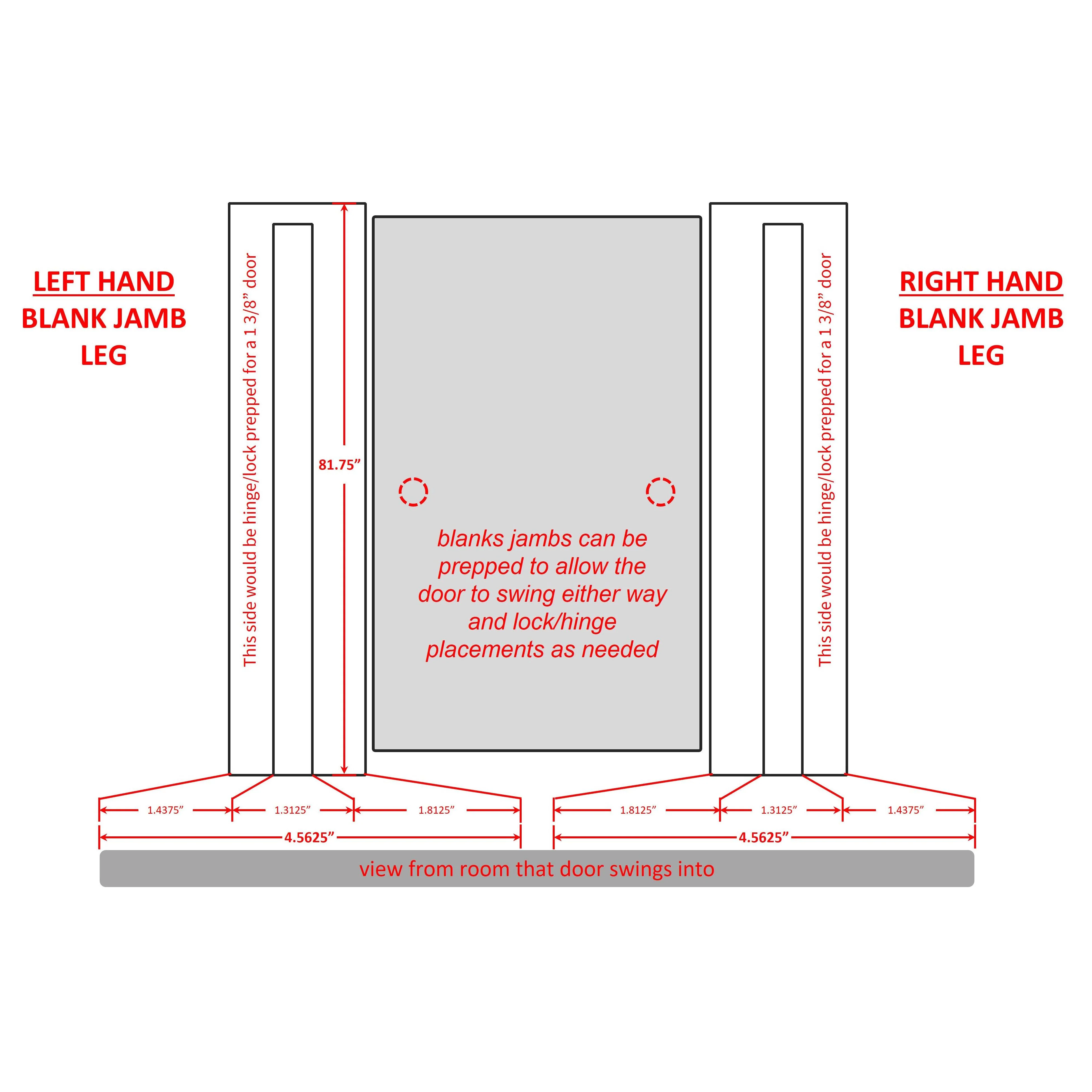 Interior Blank Jamb Leg (Stain Grade Poplar) - Image 3