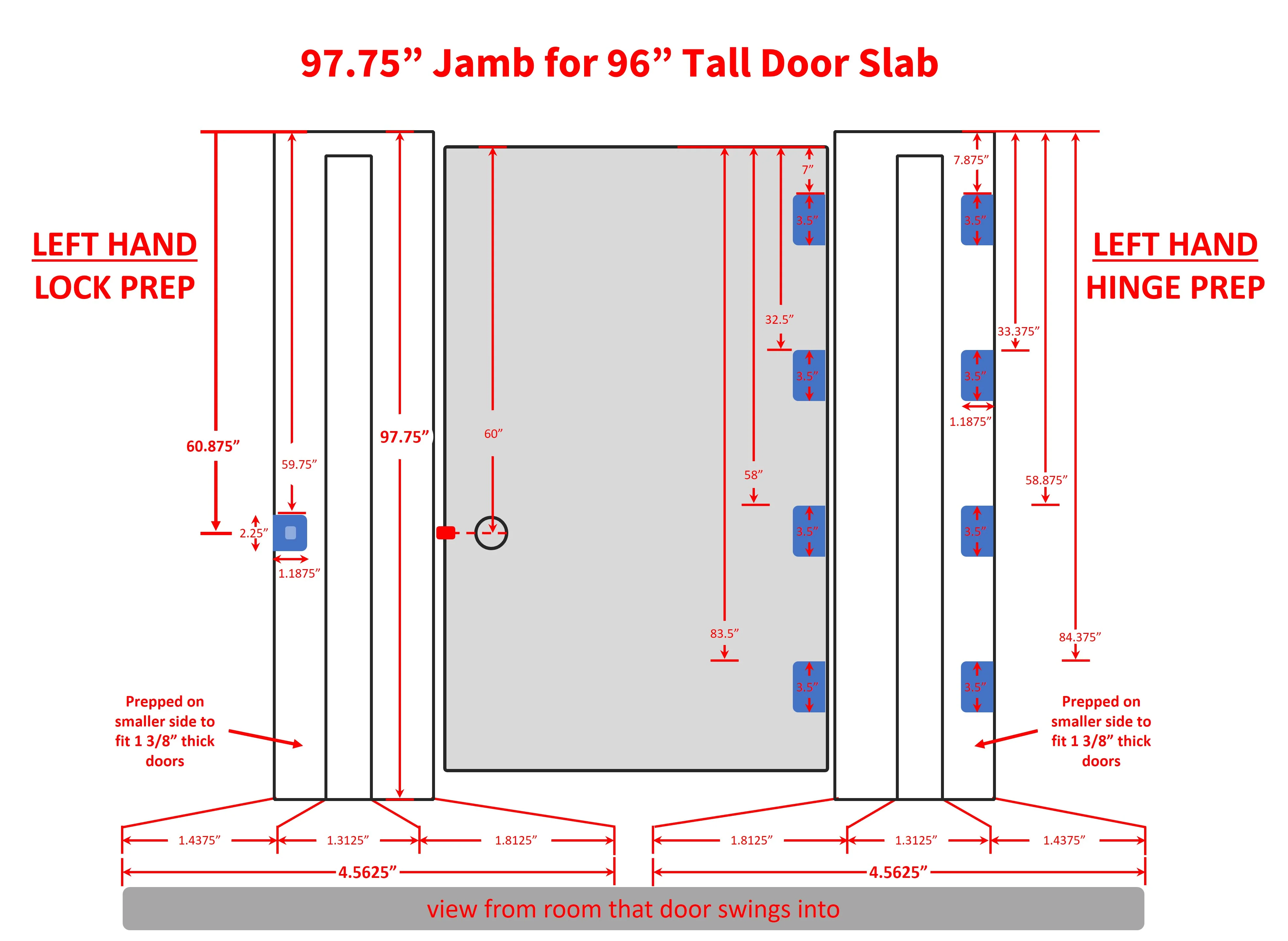 Interior Hinge Jamb Leg (Stain Grade Poplar) - Image 13