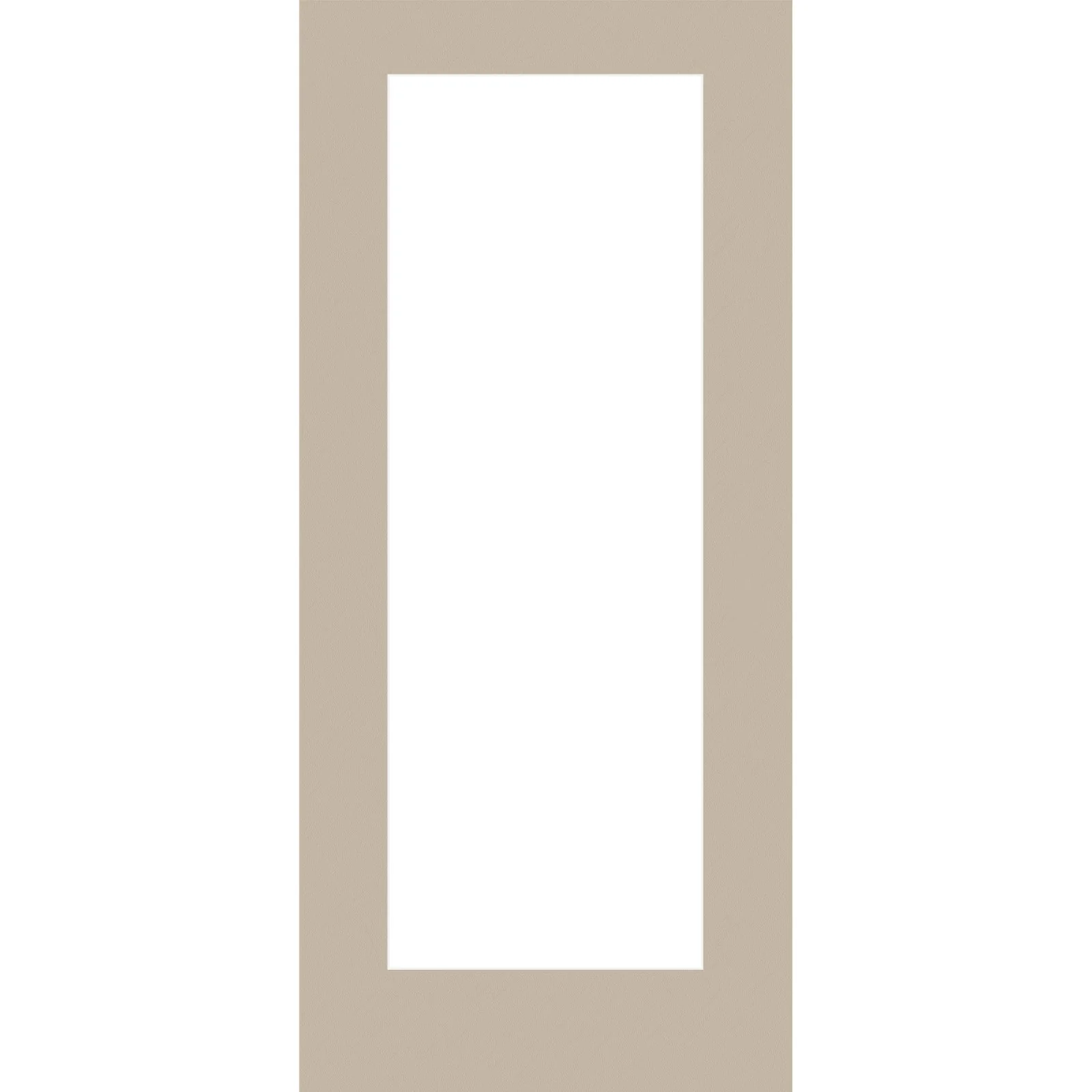 Mahogany Grain Fiberglass Entry Door Slab (Full Lite)