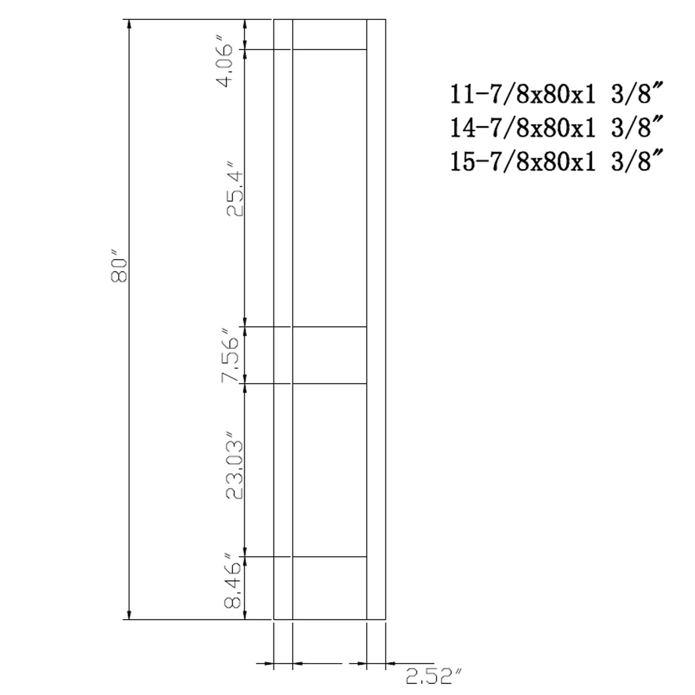 Poplar Interior Door Slab (2 Panel Shaker) - Image 5