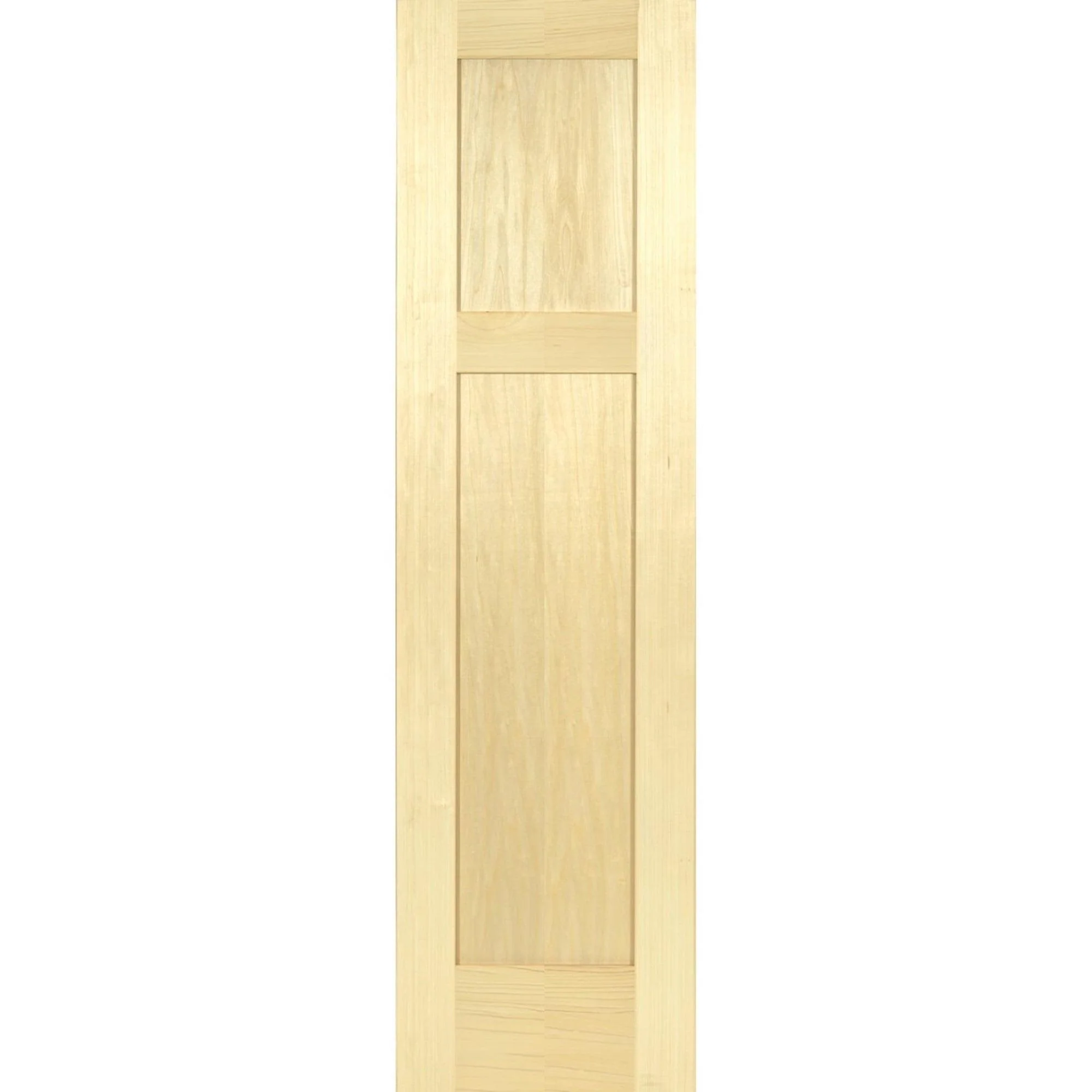 Poplar Interior Door Slab (3 Panel Craftsman) - Image 3