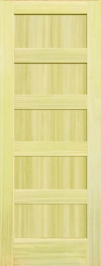 Poplar Interior Door Slab (5 Panel Shaker)