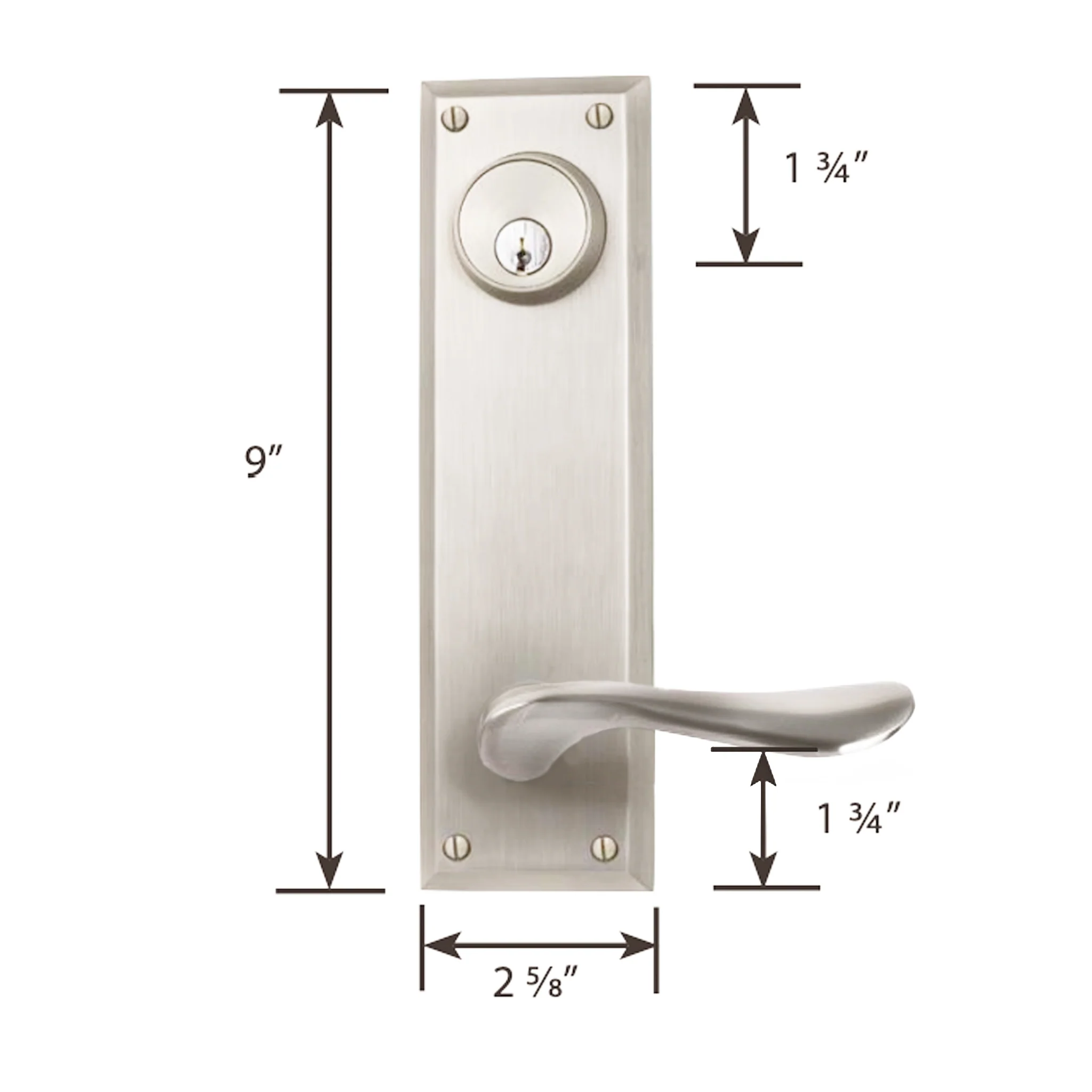 Quincy Sideplate Entry Lockset by Emtek - Image 3