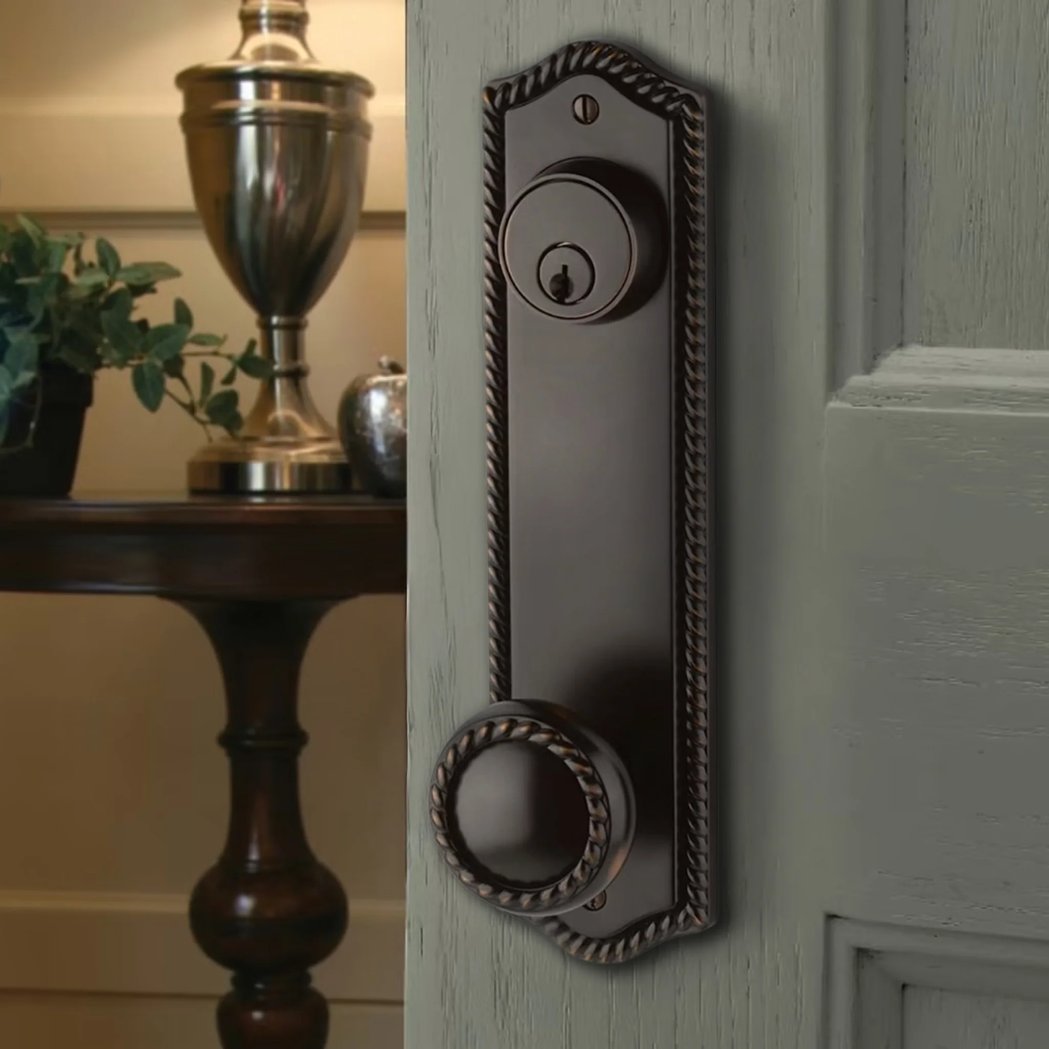 Rope Sideplate Entry Lockset by Emtek - Image 2