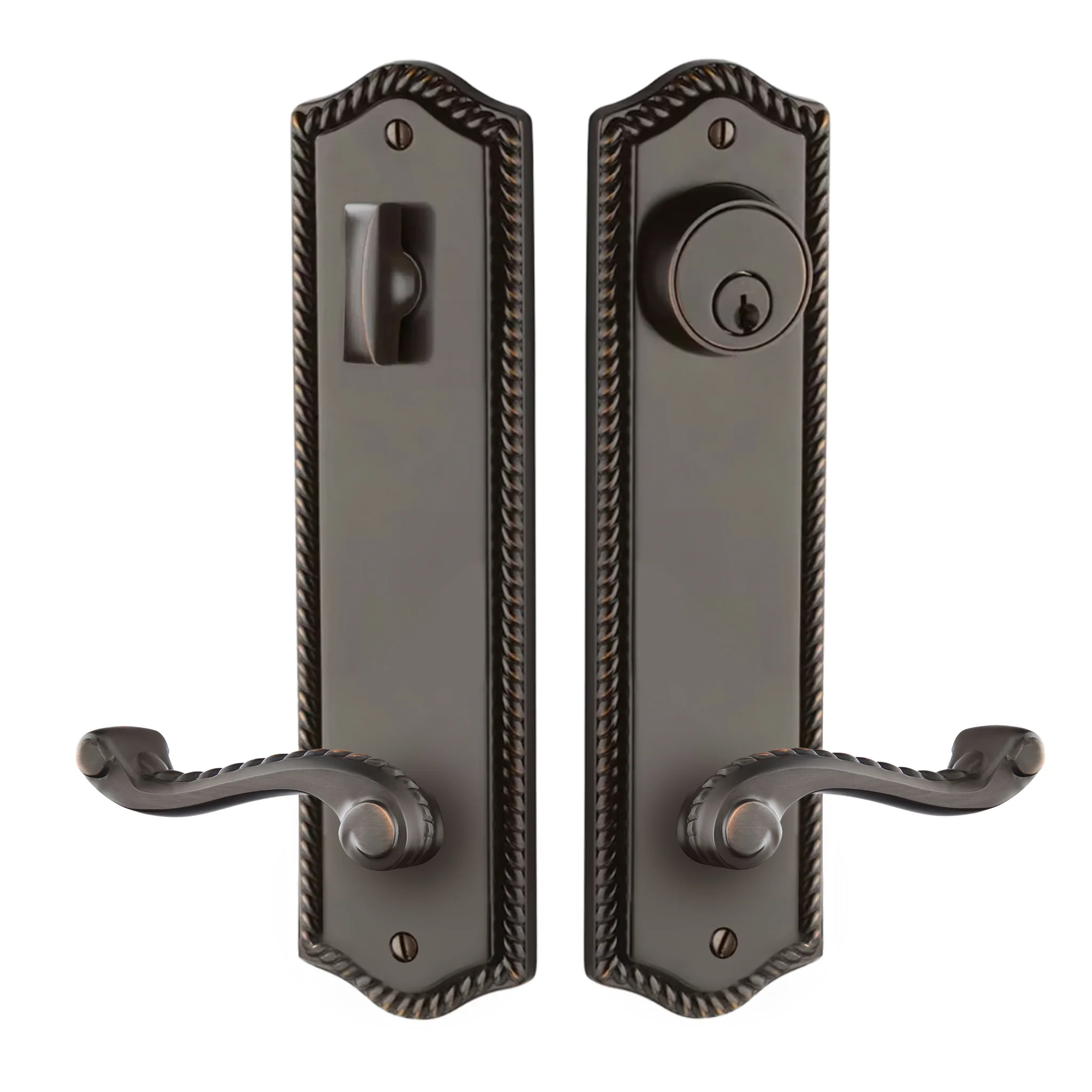 Rope Sideplate Entry Lockset by Emtek - Image 9