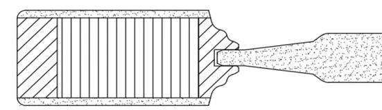 Solid Core Interior Door Slab (2 Panel Archtop, Primed) - Image 2