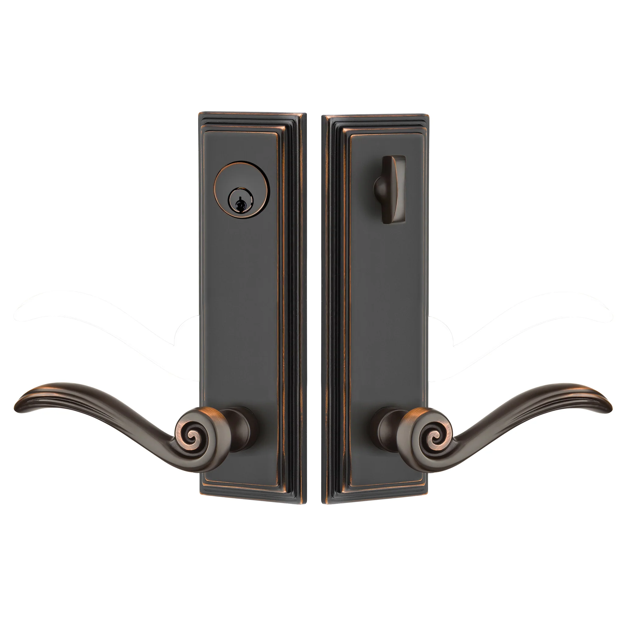 Wilshire Sideplate Entry Lockset by Emtek